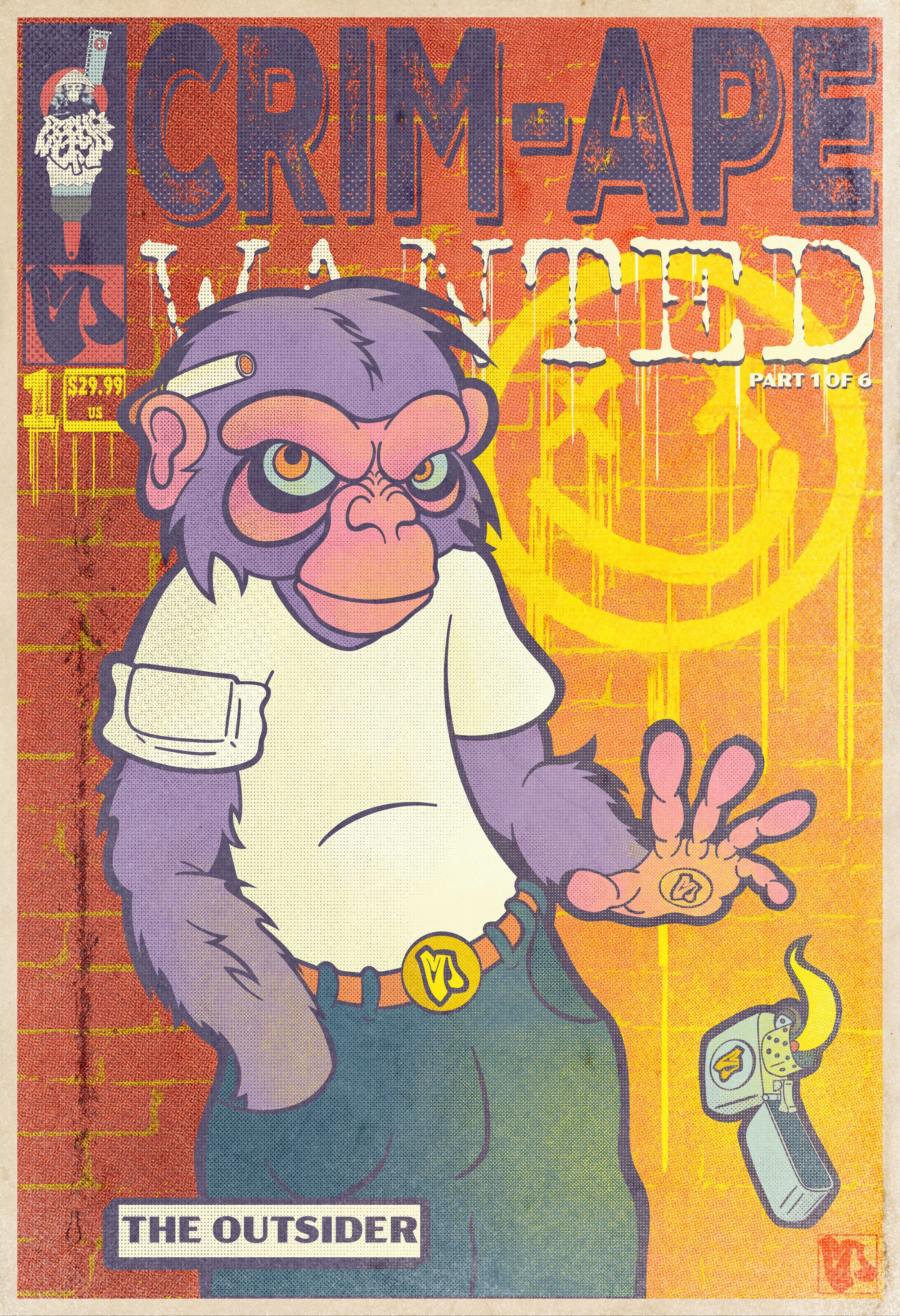 The Outsider (The Catalyst):
He refuses to join any official ape clan. He is a master of arson and espionage. Rumor has it he discovered the secret formula to the pre-war ice cream plague and carries it in his pocket, making him the most targeted ape