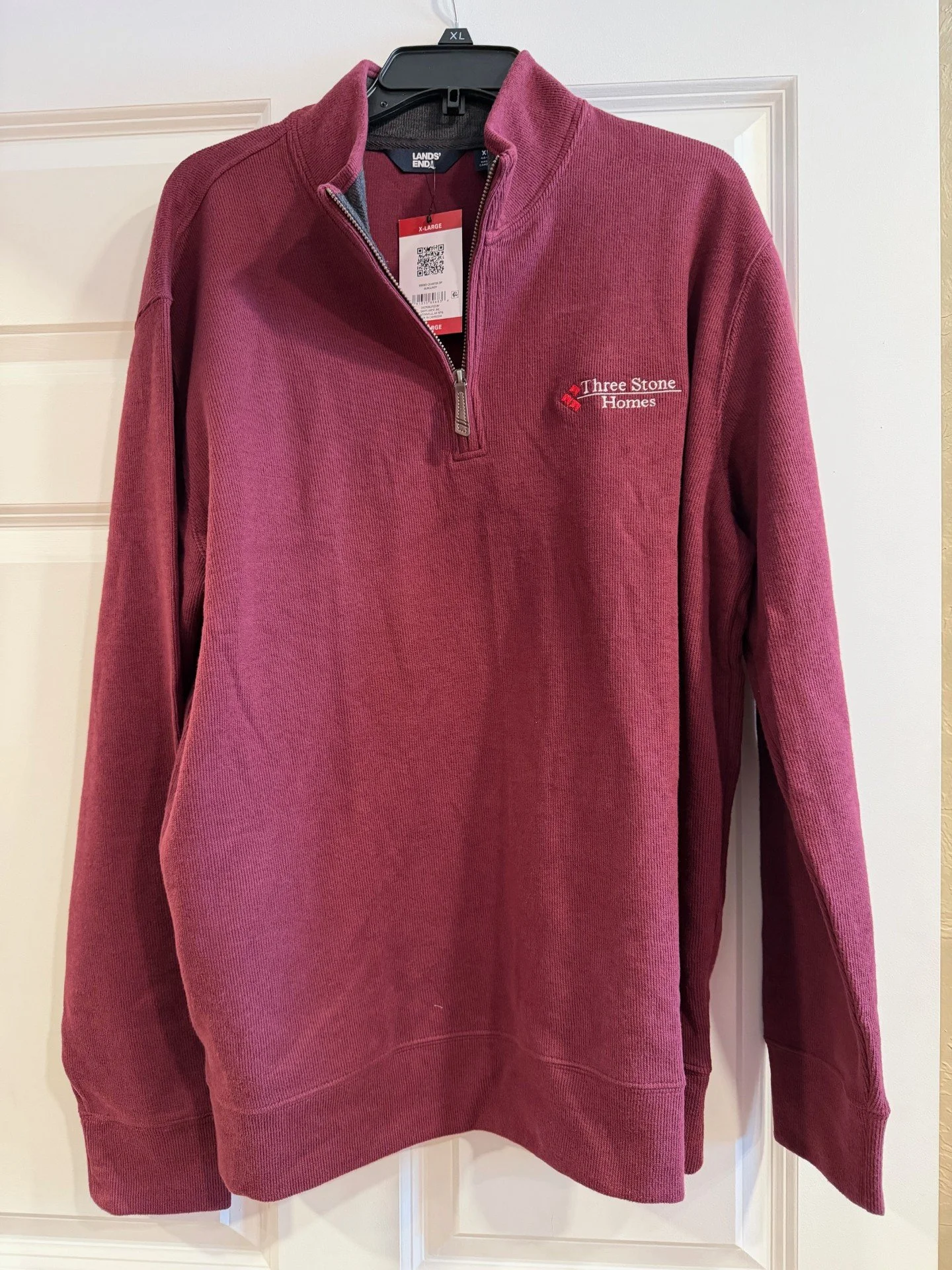 Womens Lands End Quarter Zip - XL