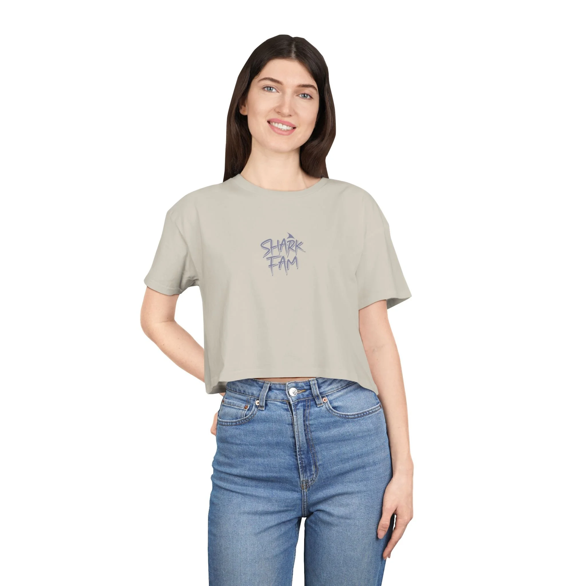 Shark Fam Women's Crop Tee