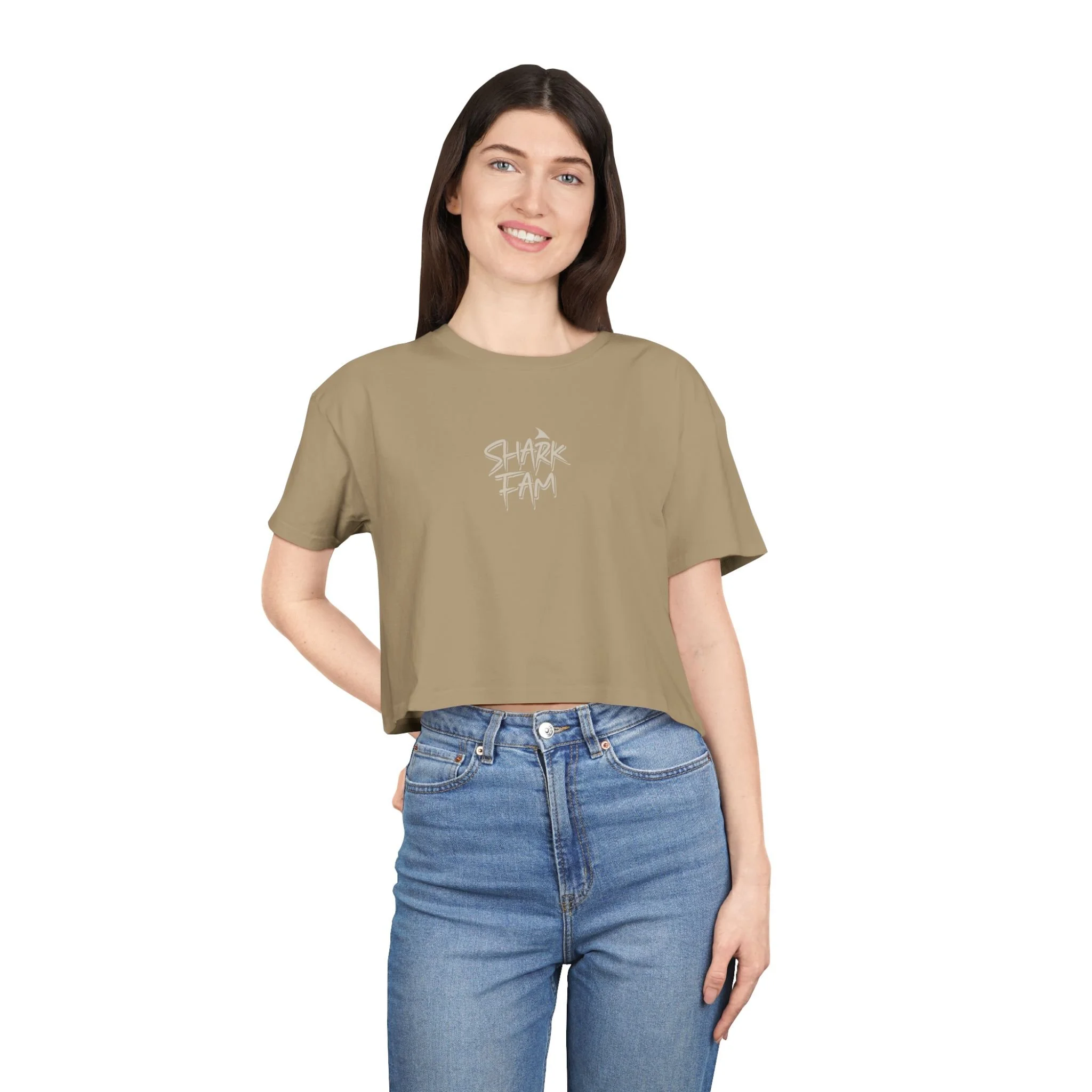 Shark Fam Women's Crop Tee