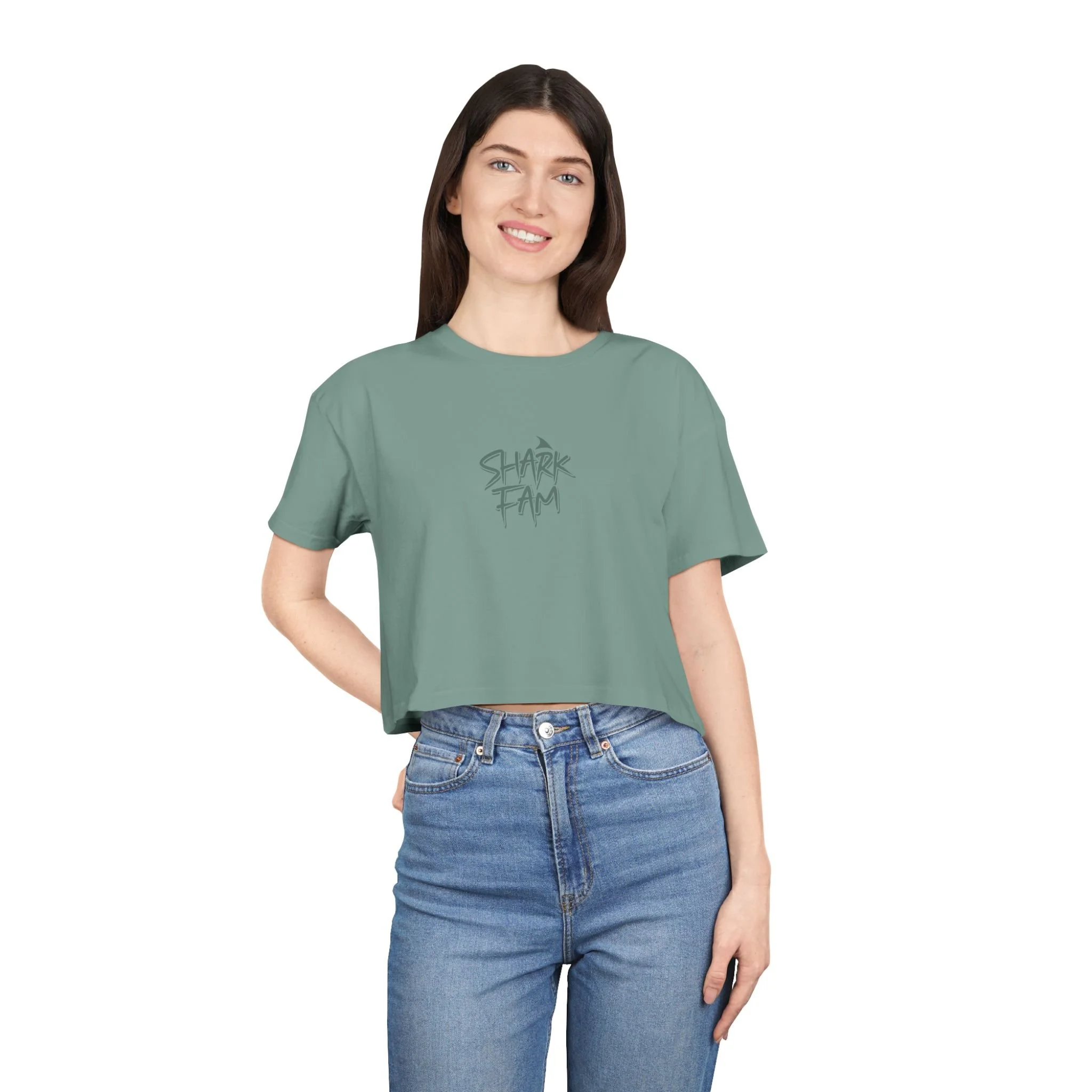 Shark Fam Women's Crop Tee