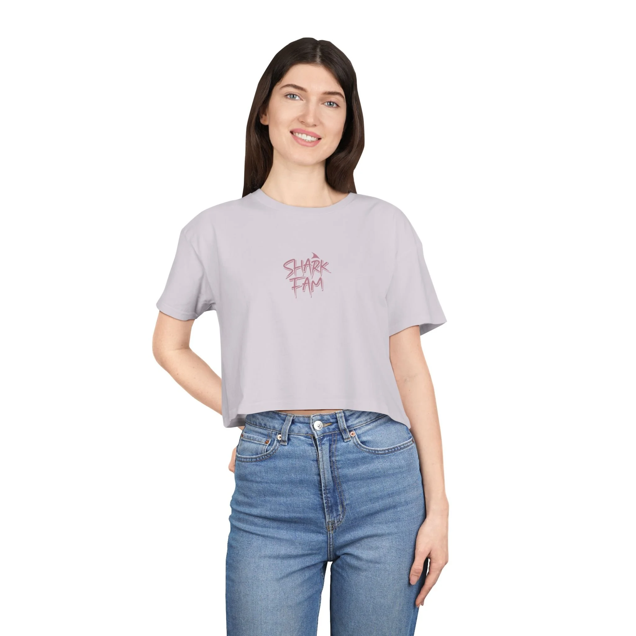 Shark Fam Women's Crop Tee