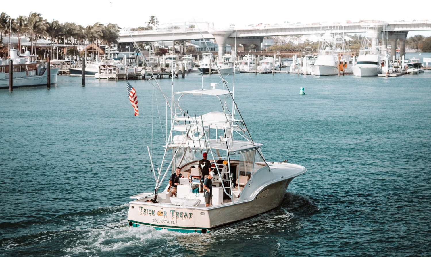 Trick or Treat at the dock in Jupiter