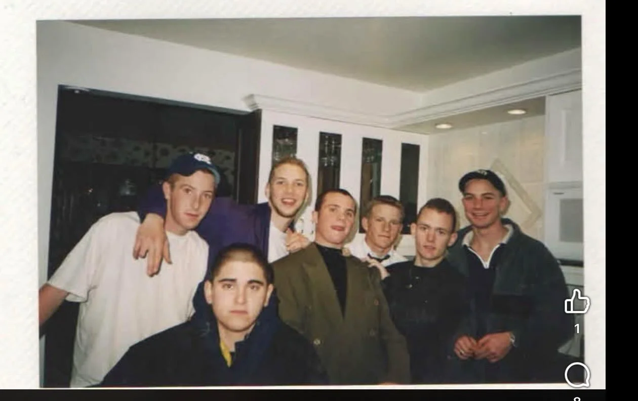 What would I go back and tell my 18 year old self? (That&rsquo;s me bottom left)

You will be ok
You are safe 
Your parents are doing the best they can 
It&rsquo;s not your fault

What would you say to little you if you could?