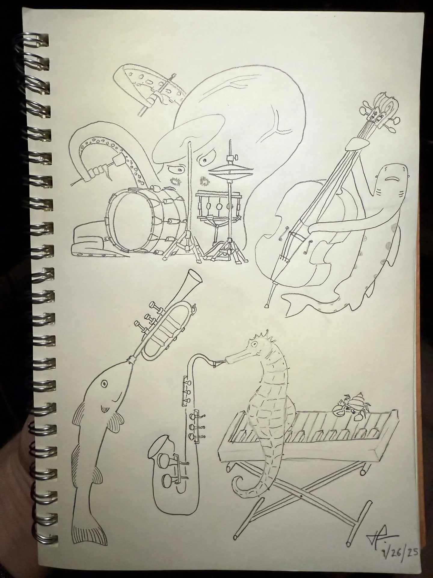 @henryficcadenti depiction of how last night went down! Guessing those tunas were real catchy...!? 🎼🐟