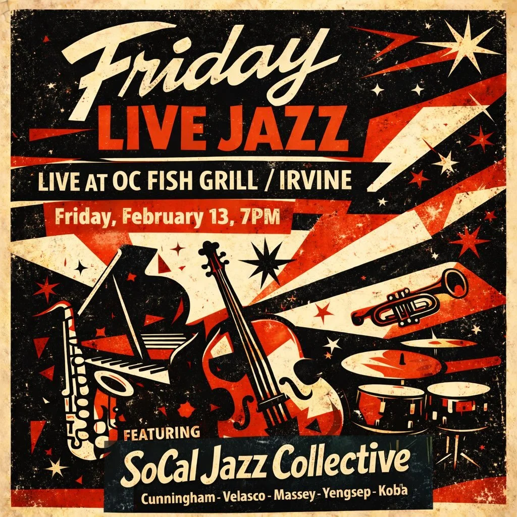 See you this Friday at @ocfishgrill Call ahead to book your table 949-988-7002. Peace.