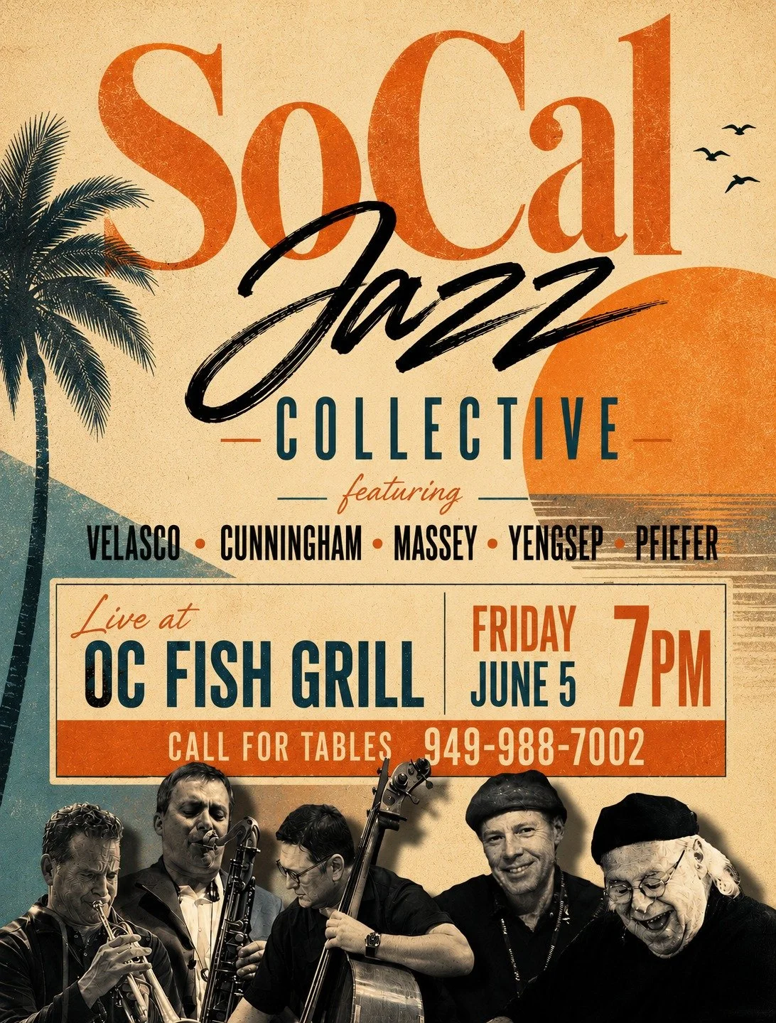 Friday Live Jazz at @ocfishgrill 7pm! No cover. Reservations recommended.