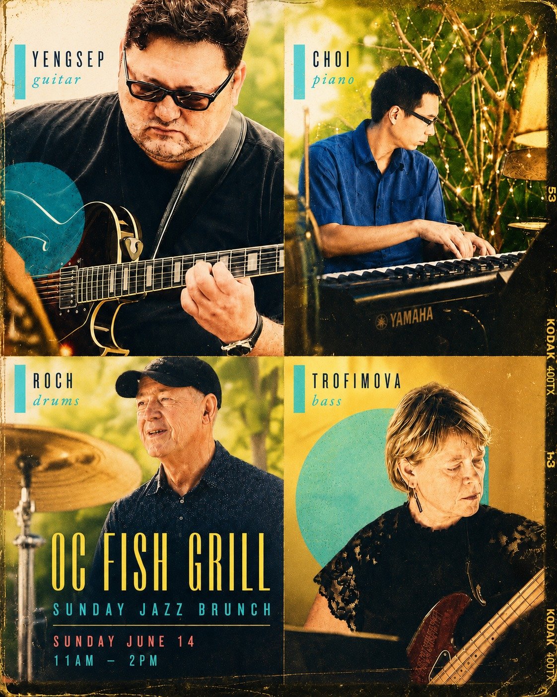 Cool weekend ahead! Friday Fusion Night and Sunday Brunch. Save the dates and come out. Call for tables 949-988-7002. Peace.