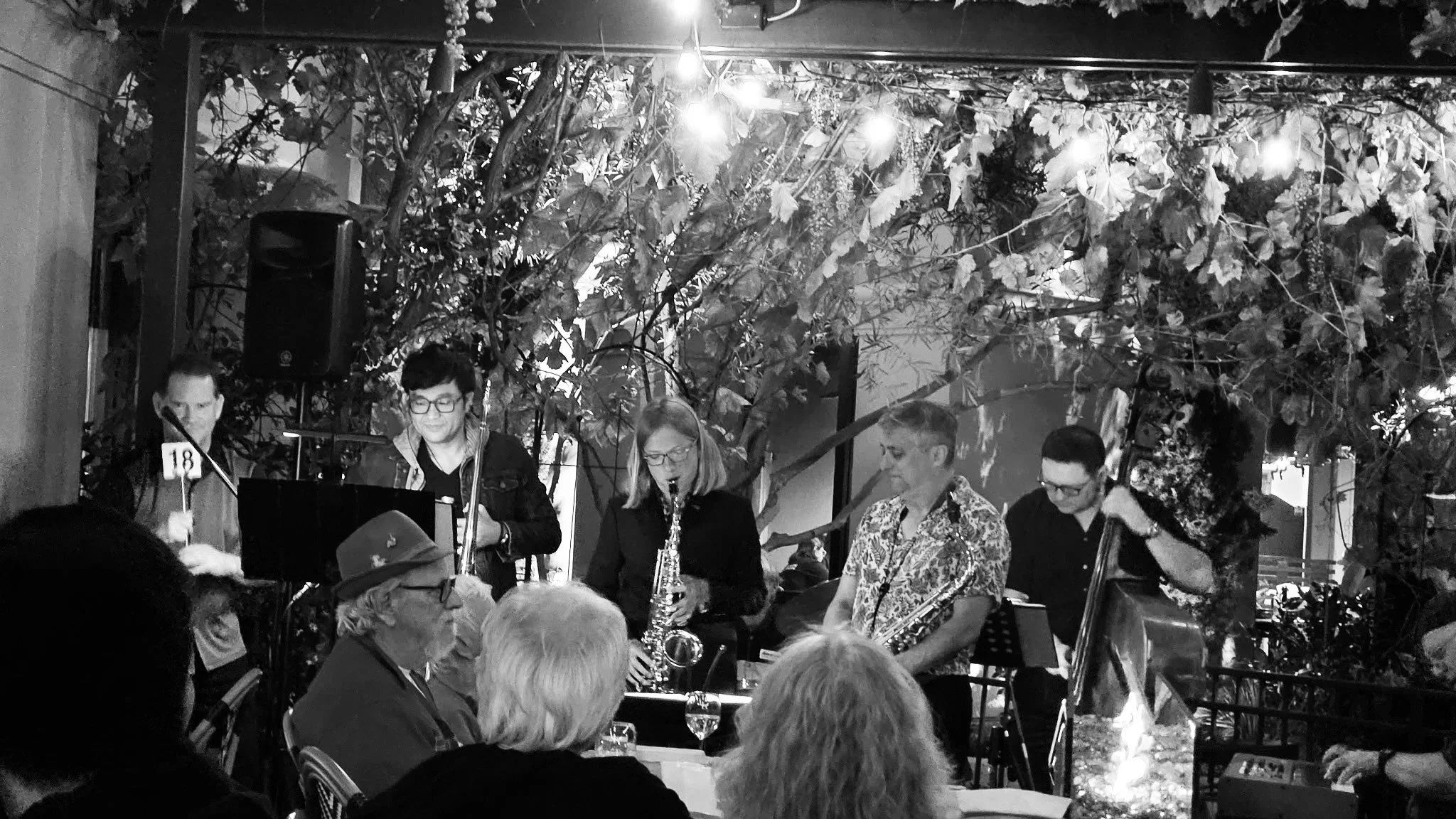 Thanks to all for coming out, Friday night with students sitting in! Thanks to Bryant for the photo 📸