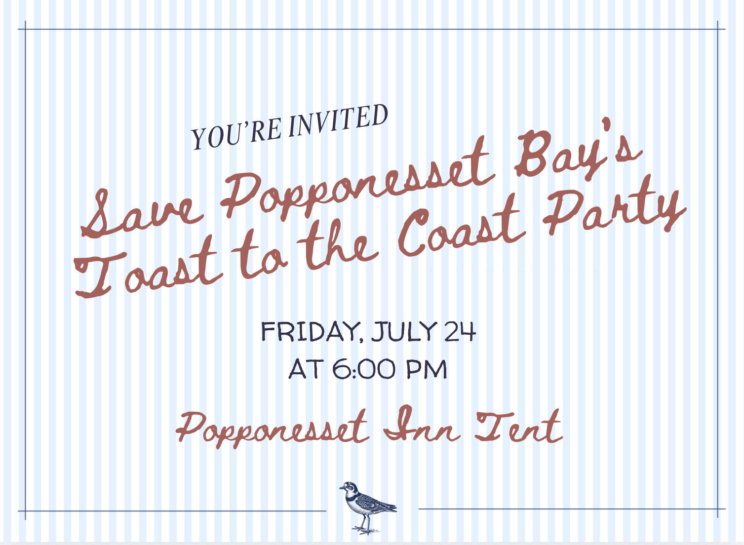 Toast to the Coast Party