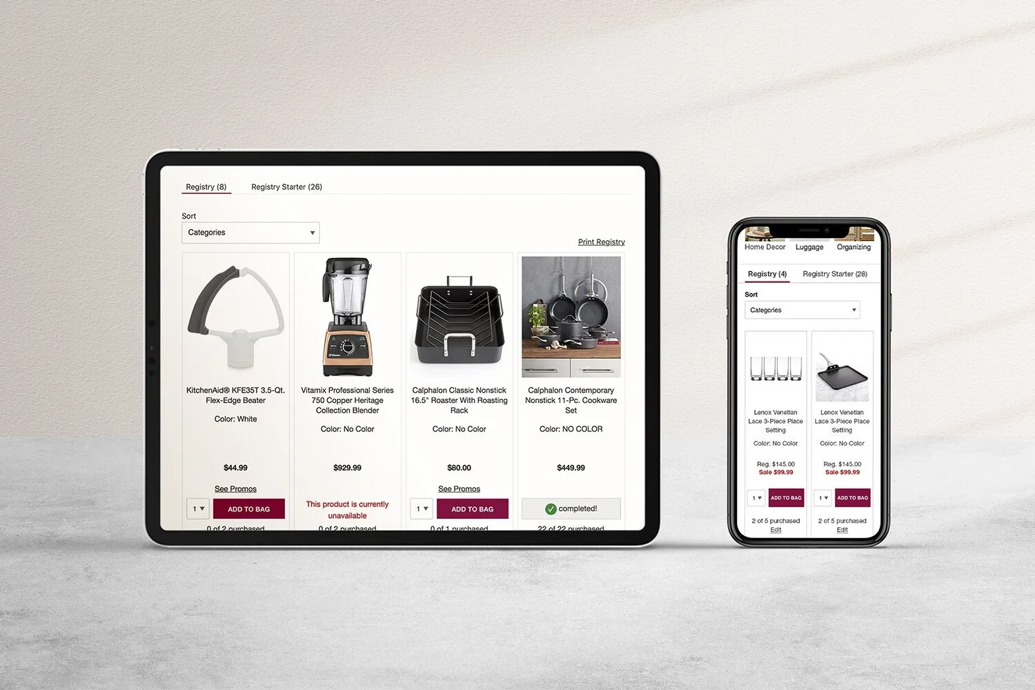 Creating the Macy's Registry Starter
