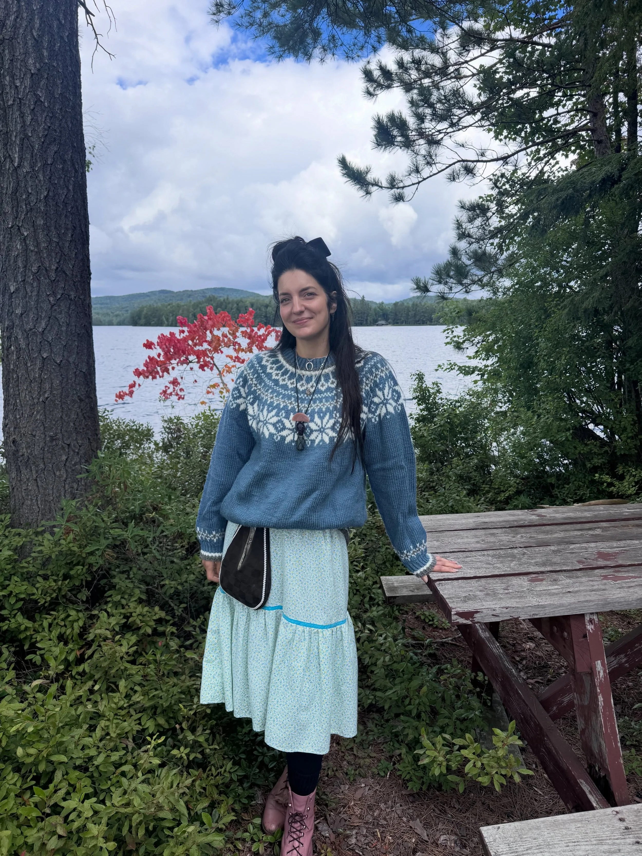 Adirondack mountain dump featuring the fam💚🏞️🛶🌲🍄
The fly agarics were only just breaking ground, but the chanterelles were poppin&rsquo;. 
#lifeisspiritual #adirondackmountains #naturehealing #backtonature