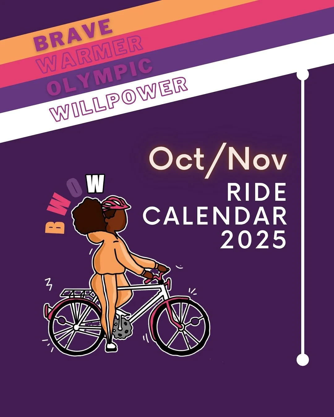 🚴🏽&zwj;♀️ Black Women On Wheels (BWOW) upcoming rides in October and November 2025&hellip;

🚴🏽&zwj;♀️ Saturday 25 October
Black History Month BWOW Tour
To celebrate Black History Month, we have created an amazing day event honouring some of the i