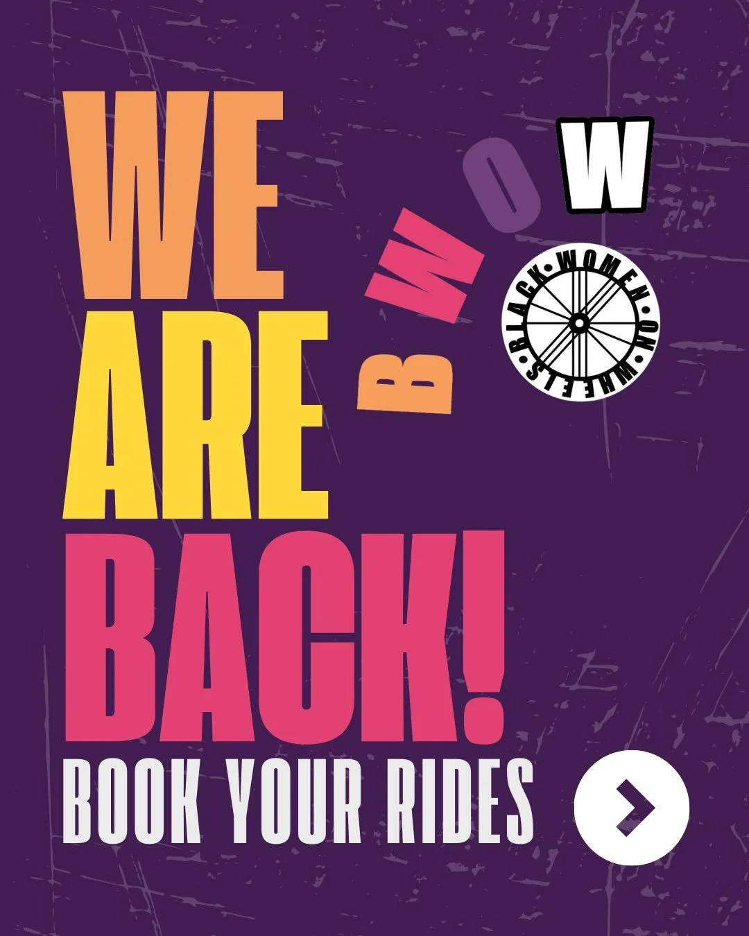 We are back! Time to dust off the bikes and get back on the pedals...

Spring is peeking through the air and the Black Women On Wheels (BWOW) ride season is back!

We have missed it - we have missed each other! Below are the rides ready for you to bo