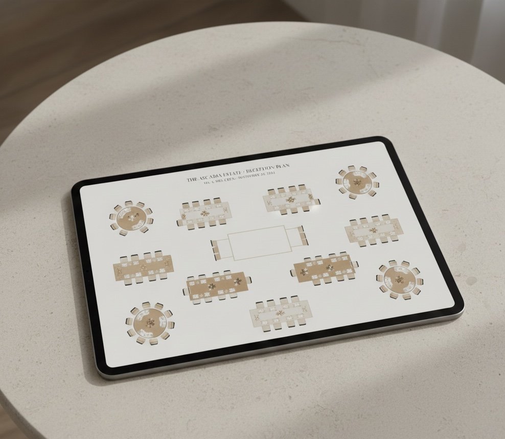 Floor plan creation service by Teardrop Wedding Events in Southern California.