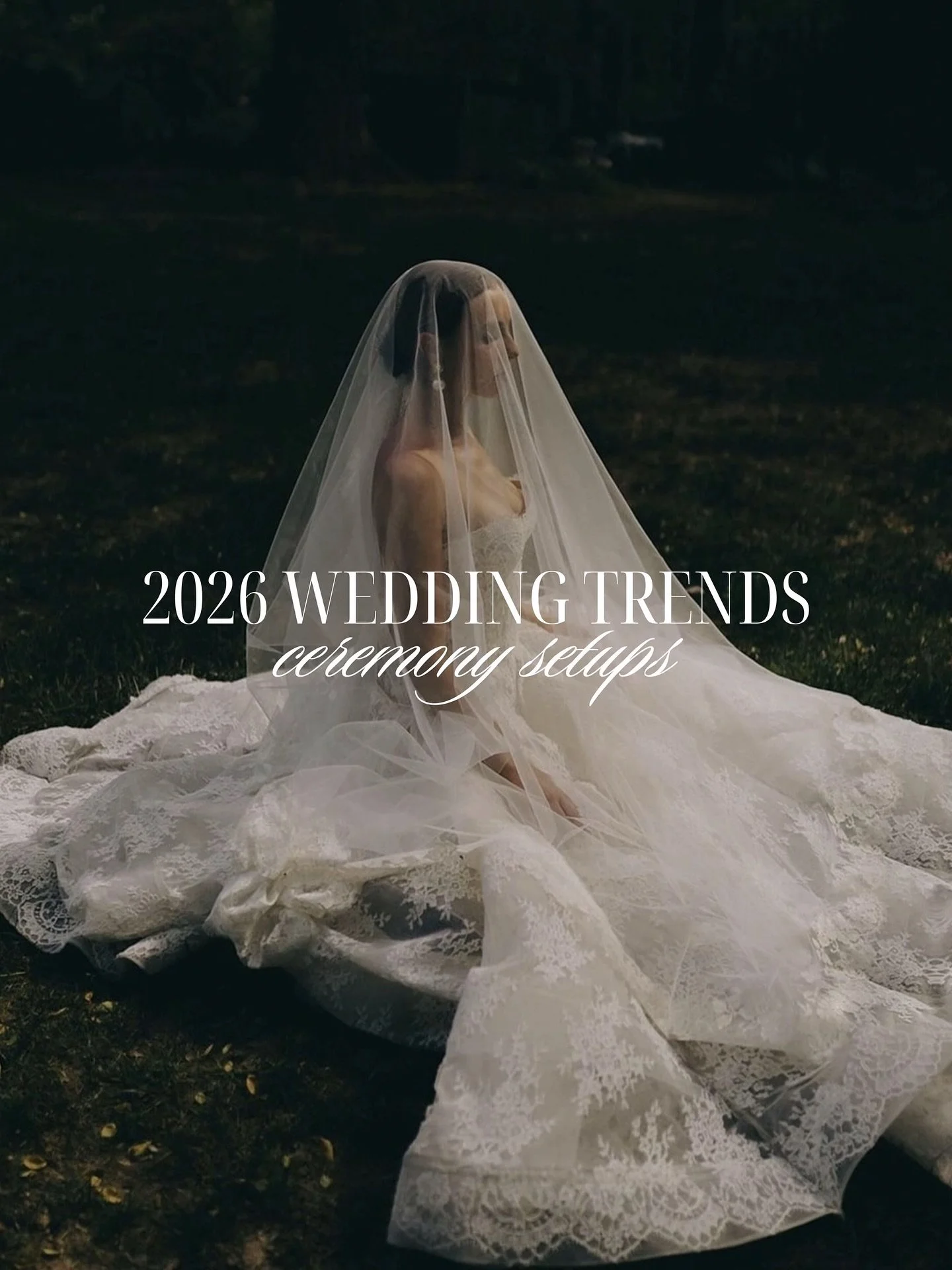 2026 ceremonies are stepping into their statement era &mdash; circular aisles, sculptural florals, textured draping, and seating that feels more like art than arrangement.

Which trend feels most like your day? 🤍✨

#2026weddingtrends #weddingceremon