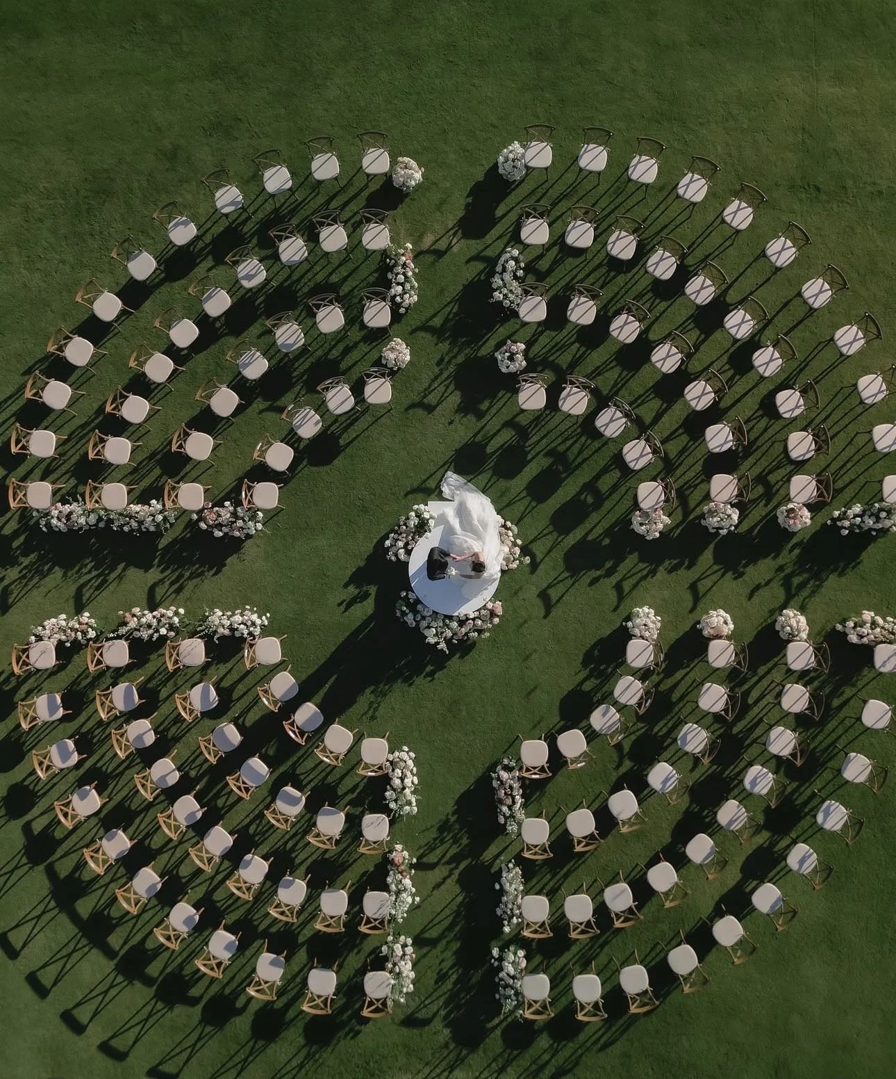 Santa Barbara Wedding ceremony chairs by Teardrop Wedding Events
