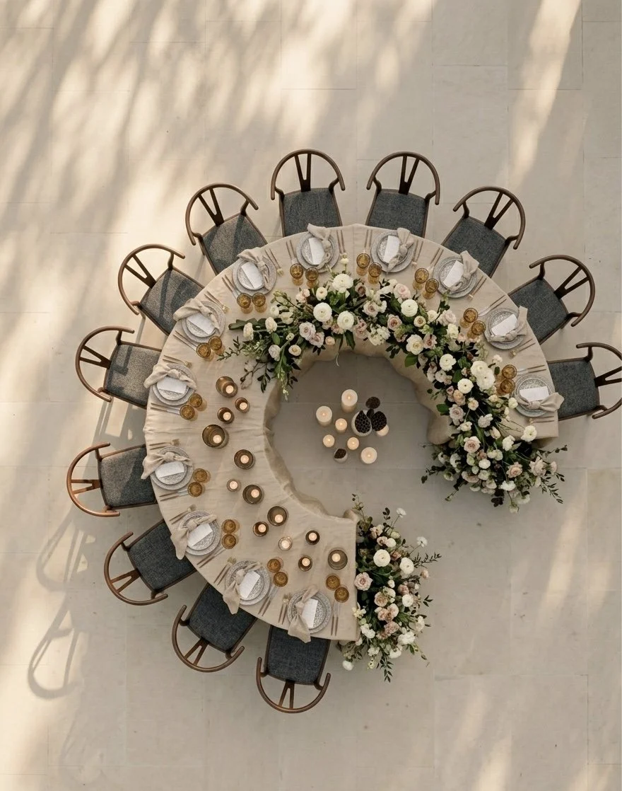 Luxury Reception Table Design by Teardrop Wedding Events
