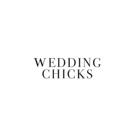 Black background with the words 'WEDDING CHICKS' in gray text.