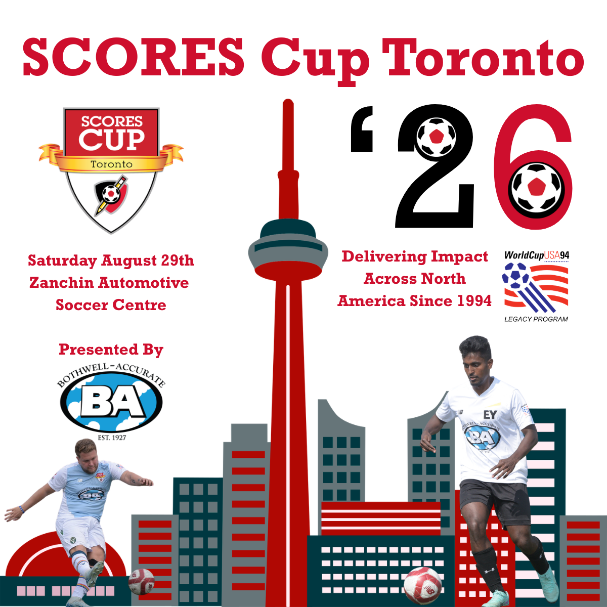 2026 SCORES Cup Toronto - Presented by Bothwell Accurate  Registration Now Open