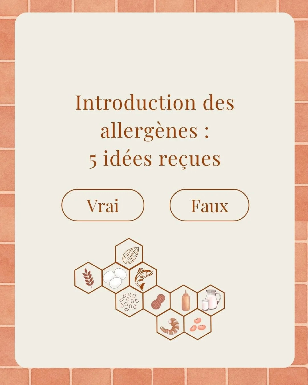 ✨ L&rsquo;introduction des allerg&egrave;nes est une &eacute;tape cl&eacute; dans l&rsquo;alimentation de b&eacute;b&eacute;.
👉 Dans ce carrousel, d&eacute;couvre les grandes lignes pour savoir quand et comment introduire les principaux allerg&egrav