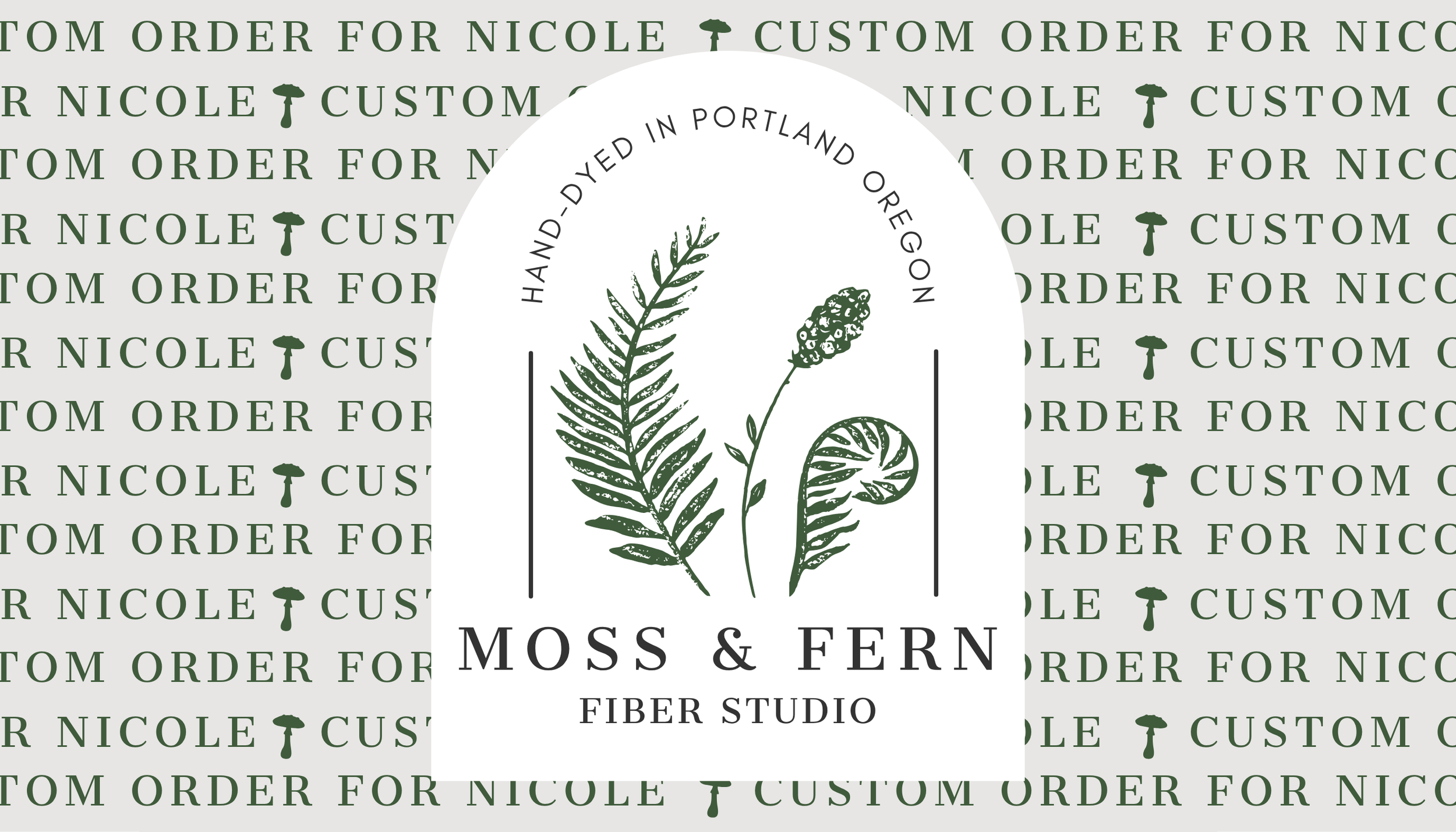 Custom order for Nicole!