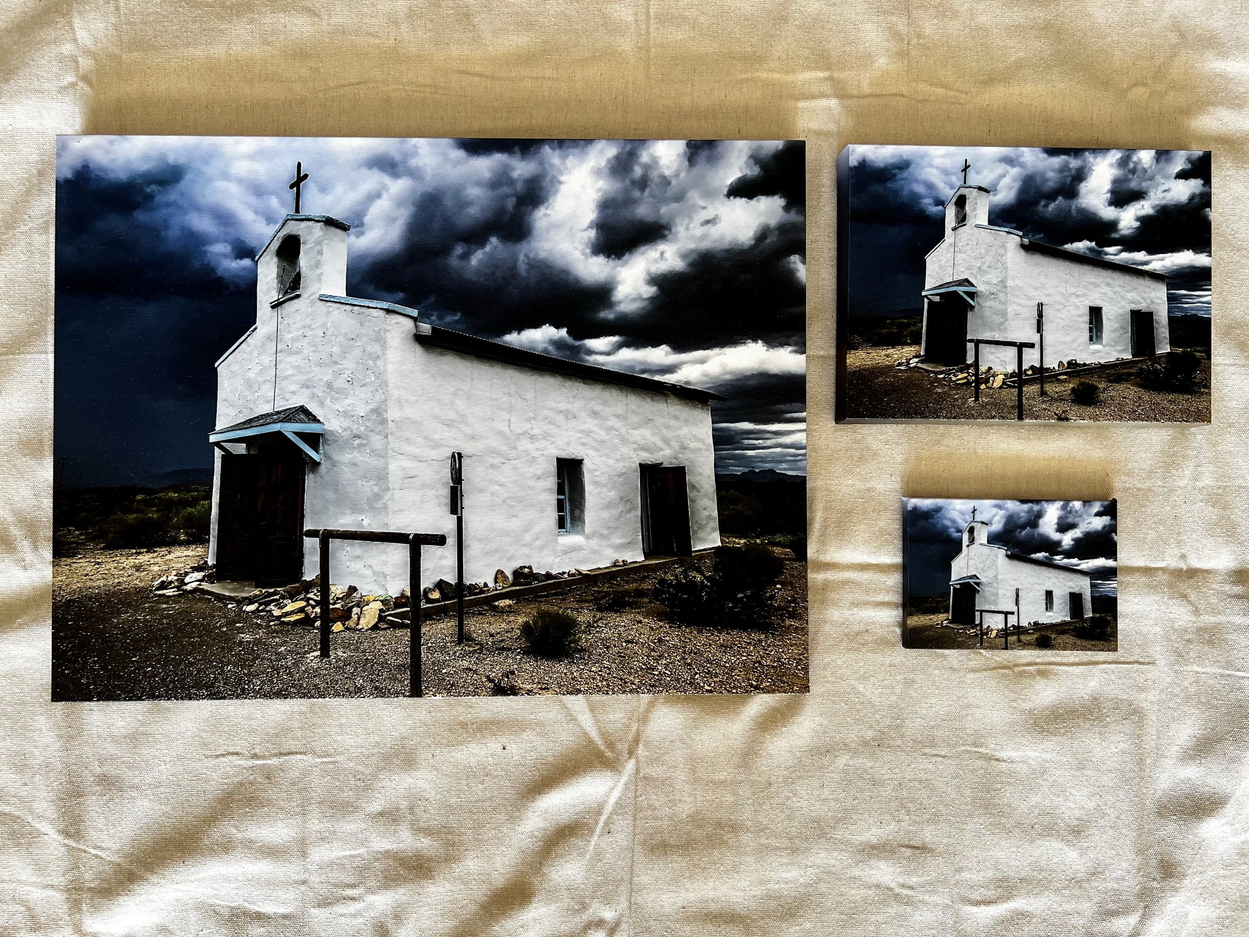 West Texas Church Canvas Print