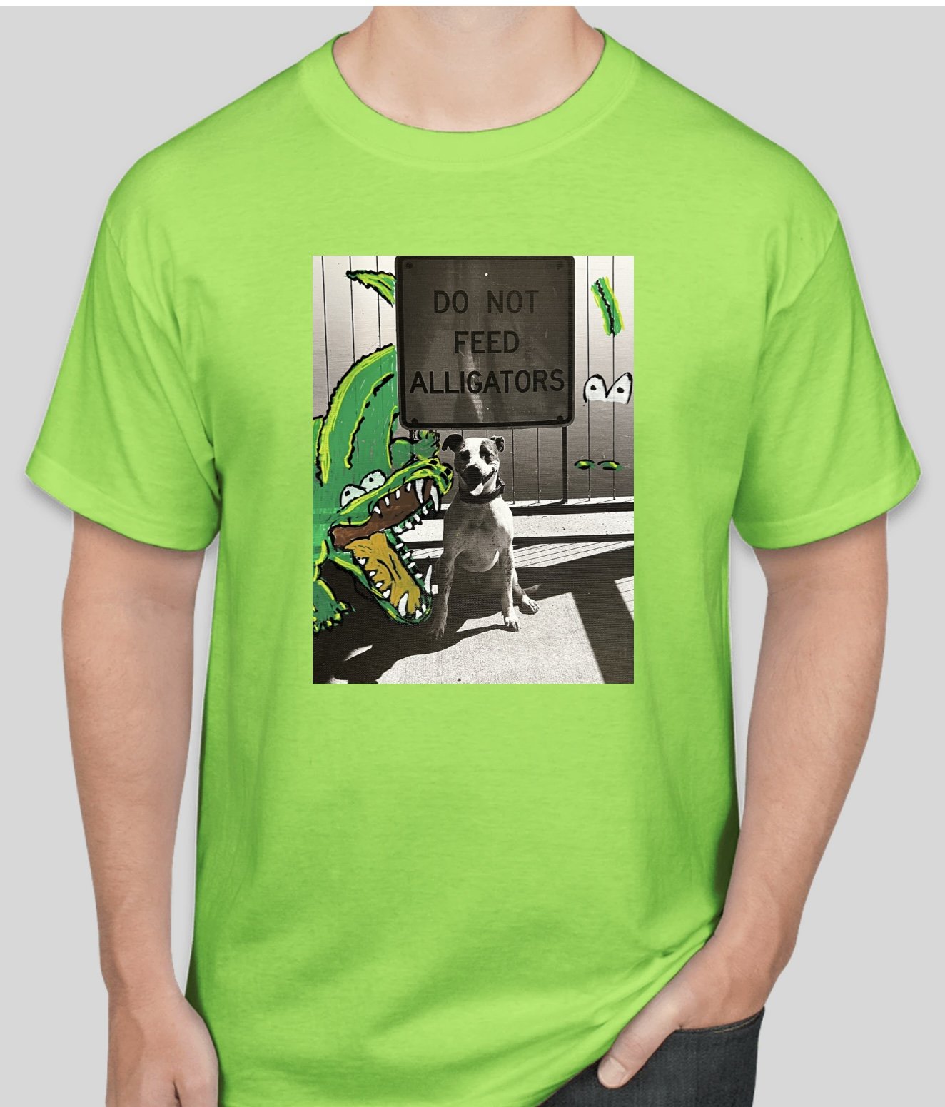 Do Not Feed Alligators T-Shirt - Green