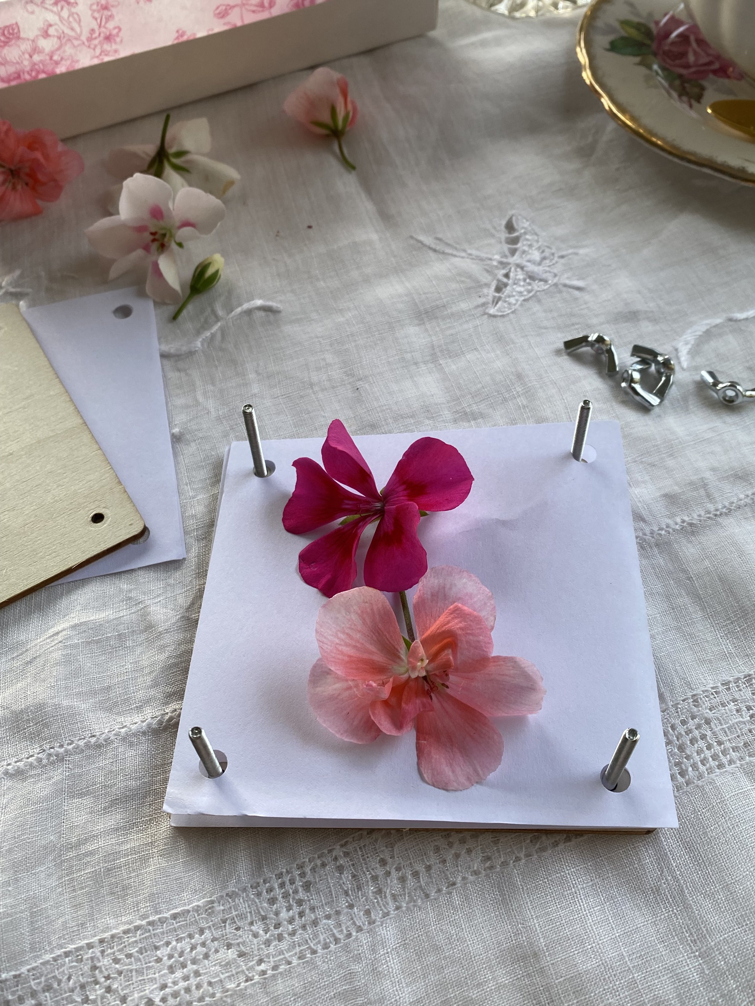 Petals & Pen mothers day gift box with flower press kit