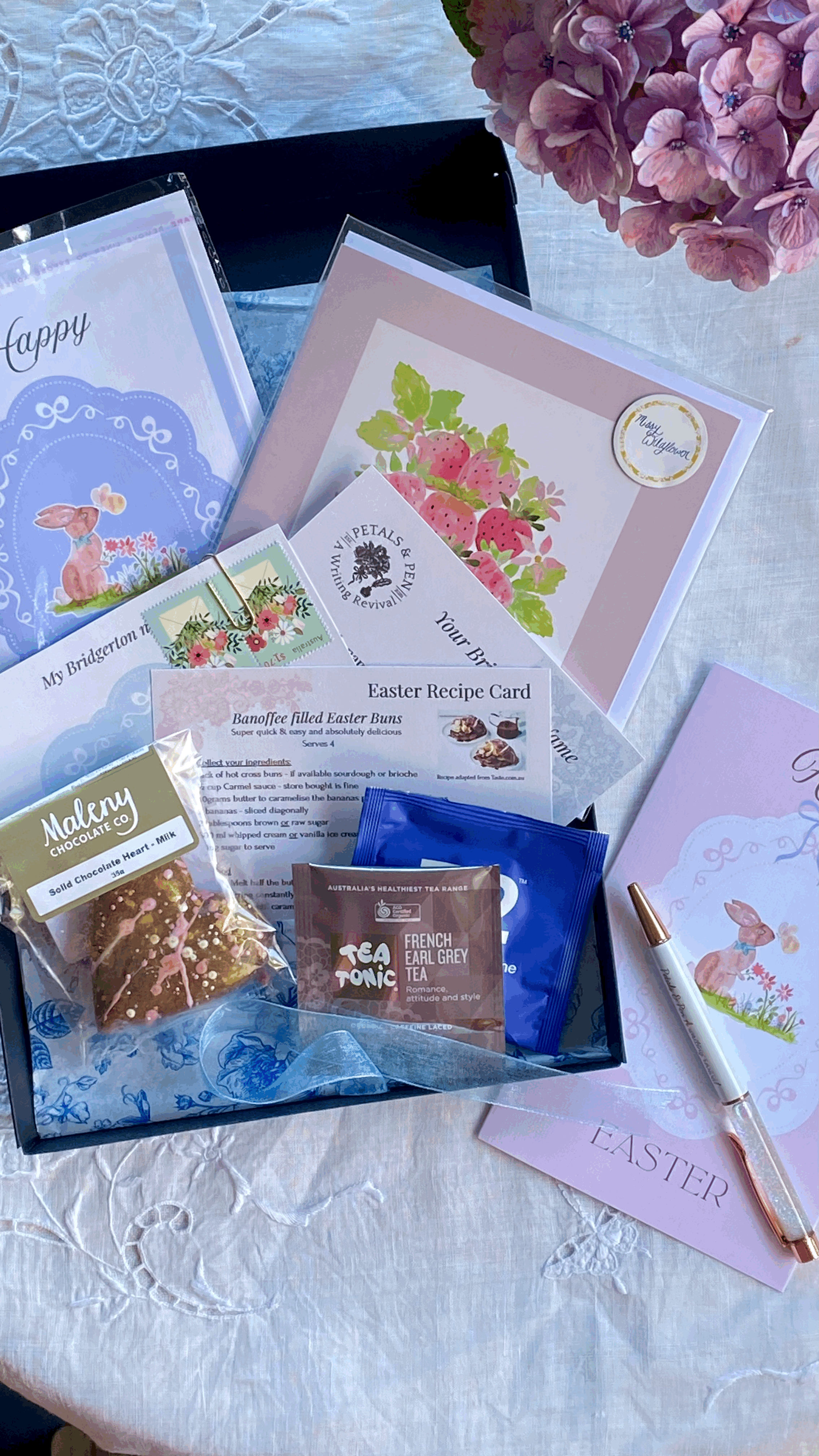 Missy Wildflower's Petals & Pen stationery box a quarterly seasonal box for the busy woman who craves real connections