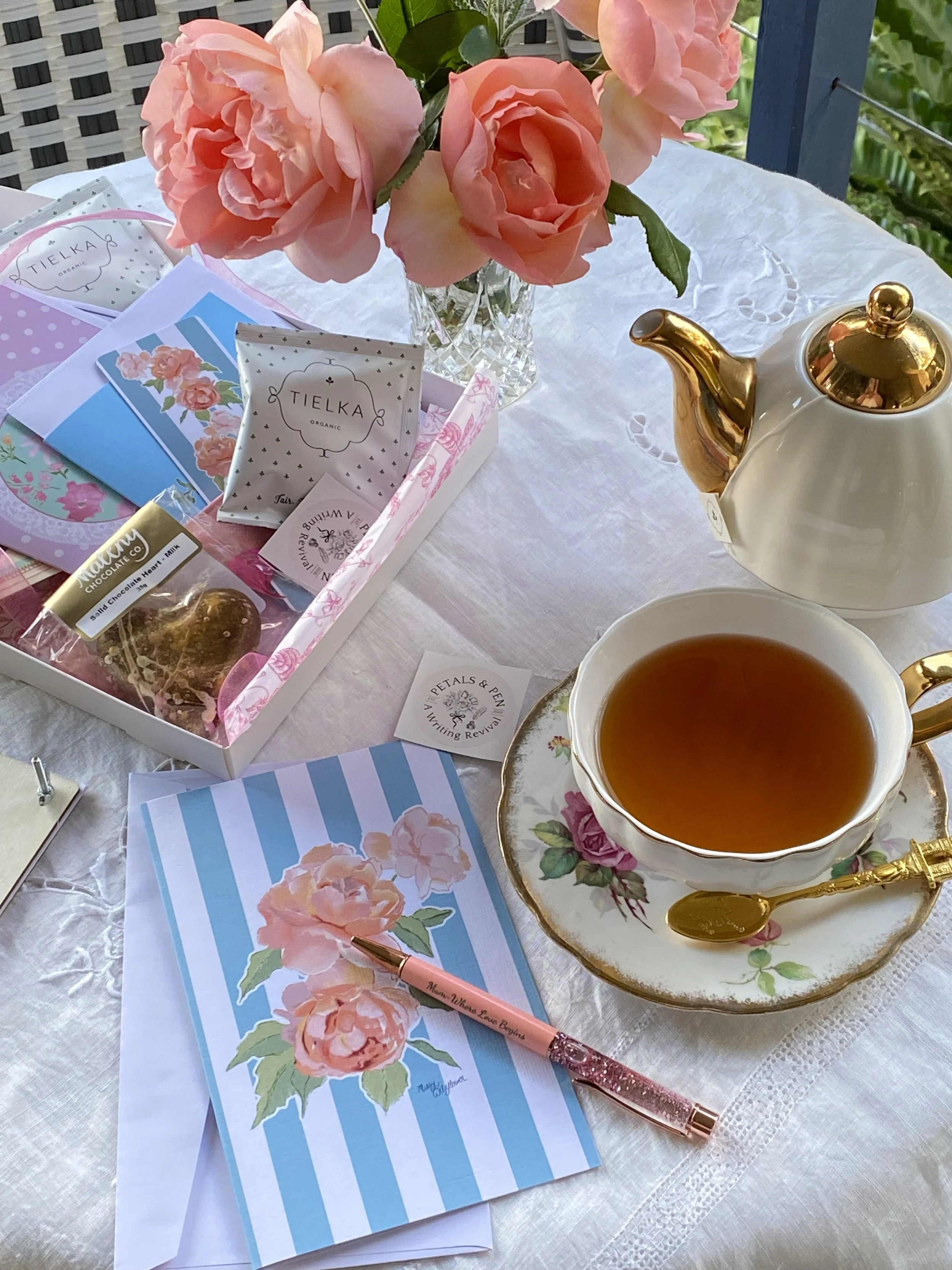 Petals & Pen Stationery Box ~ A Writing Revival ~ Mother's Day Gift Box