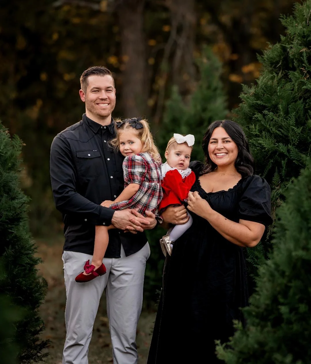 Travis Black and his loving family outside their Fort Mill, SC home