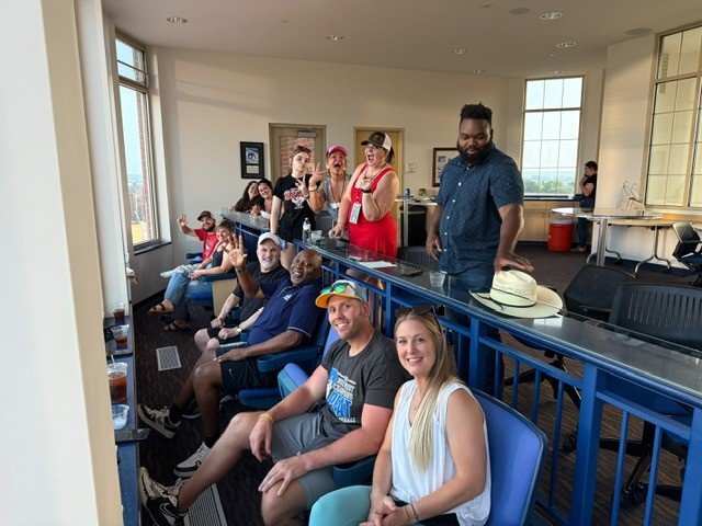 Hello from the Presidents Suite!
The President Suite at Chalmers Field, reserved for our Platinum Sponsors! Photo taken during the Miners vs Pioneers game on June 14th, 2025