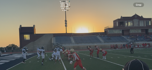 The Miners offense on the move late in the 3rd Quarter of the Miners vs Lions game on June 21st, 2025