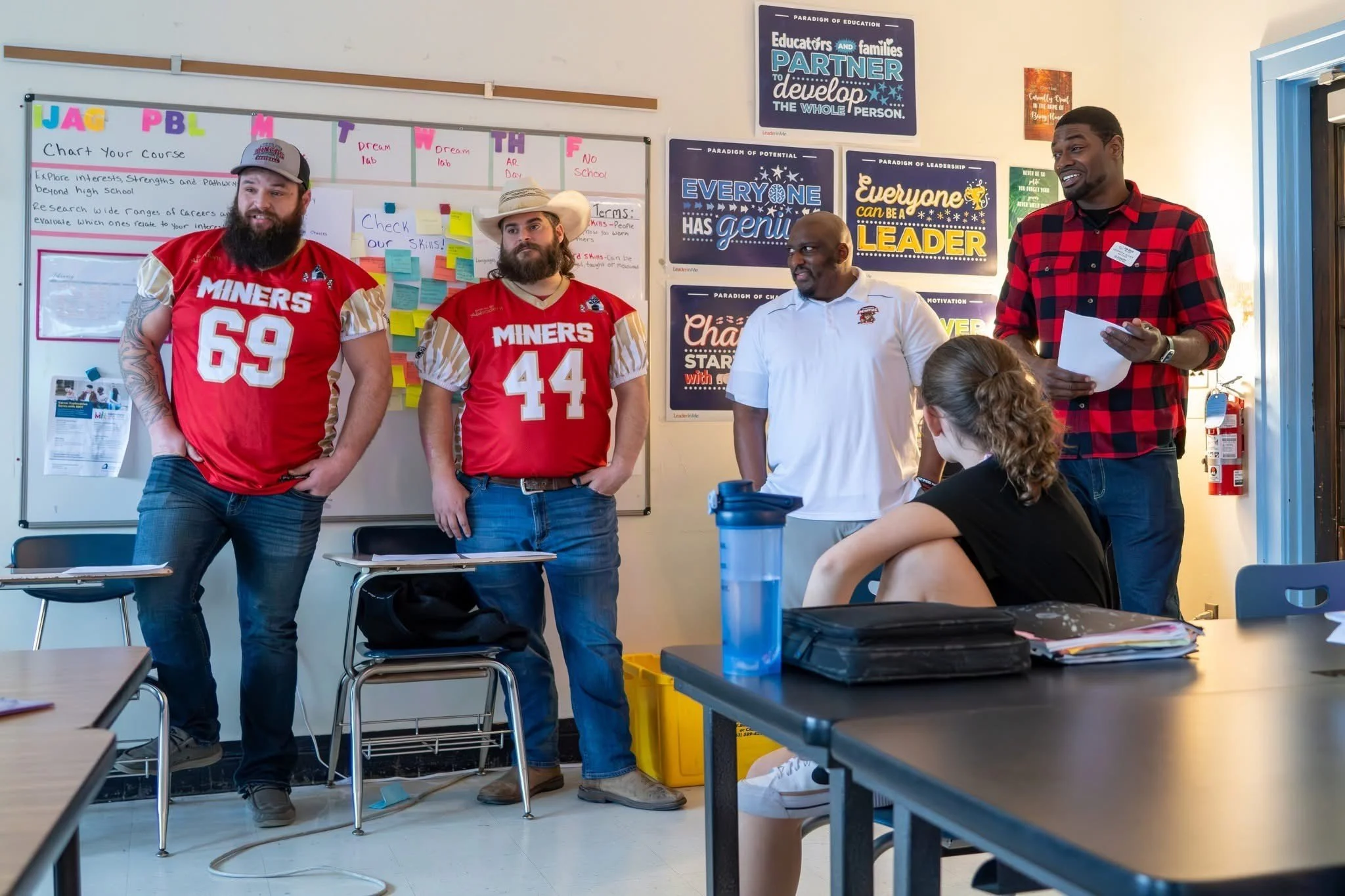 Dubuque Miners speak at Washington Middle School 3.19.26