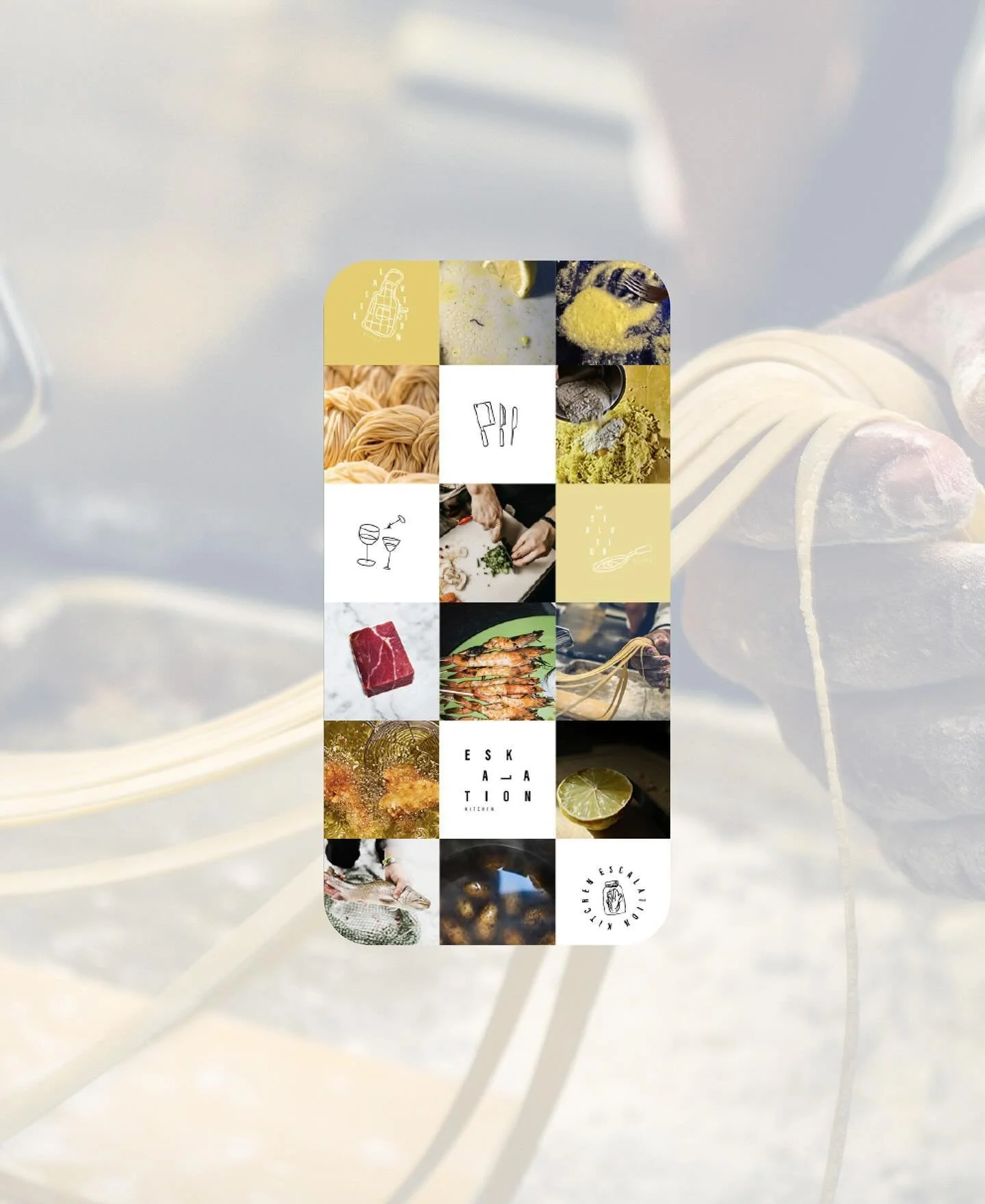 Hach, @escalation_kitchen - ⁠
(which I wrongly designed as Eskalation Kitchen at the start 😄 )⁠
.⁠
It was an absolute pleaser to come up with this Social Media Brand Identity. ⁠
⁠
Baba, a passionate chef, and Maxim, a skilled mixologist, host unique