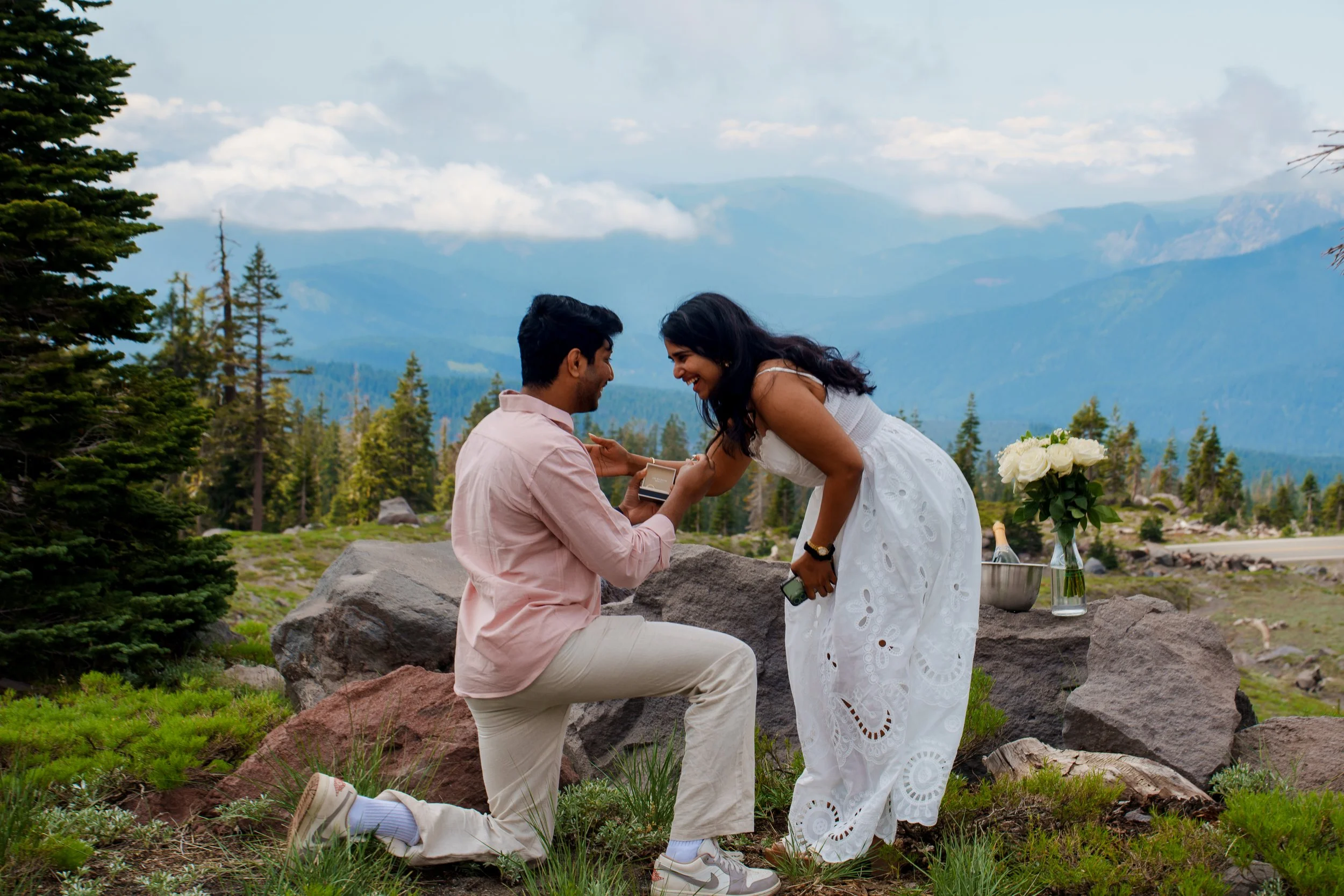 Proposal at Panther Meadows in Mount Shasta, California (CA)