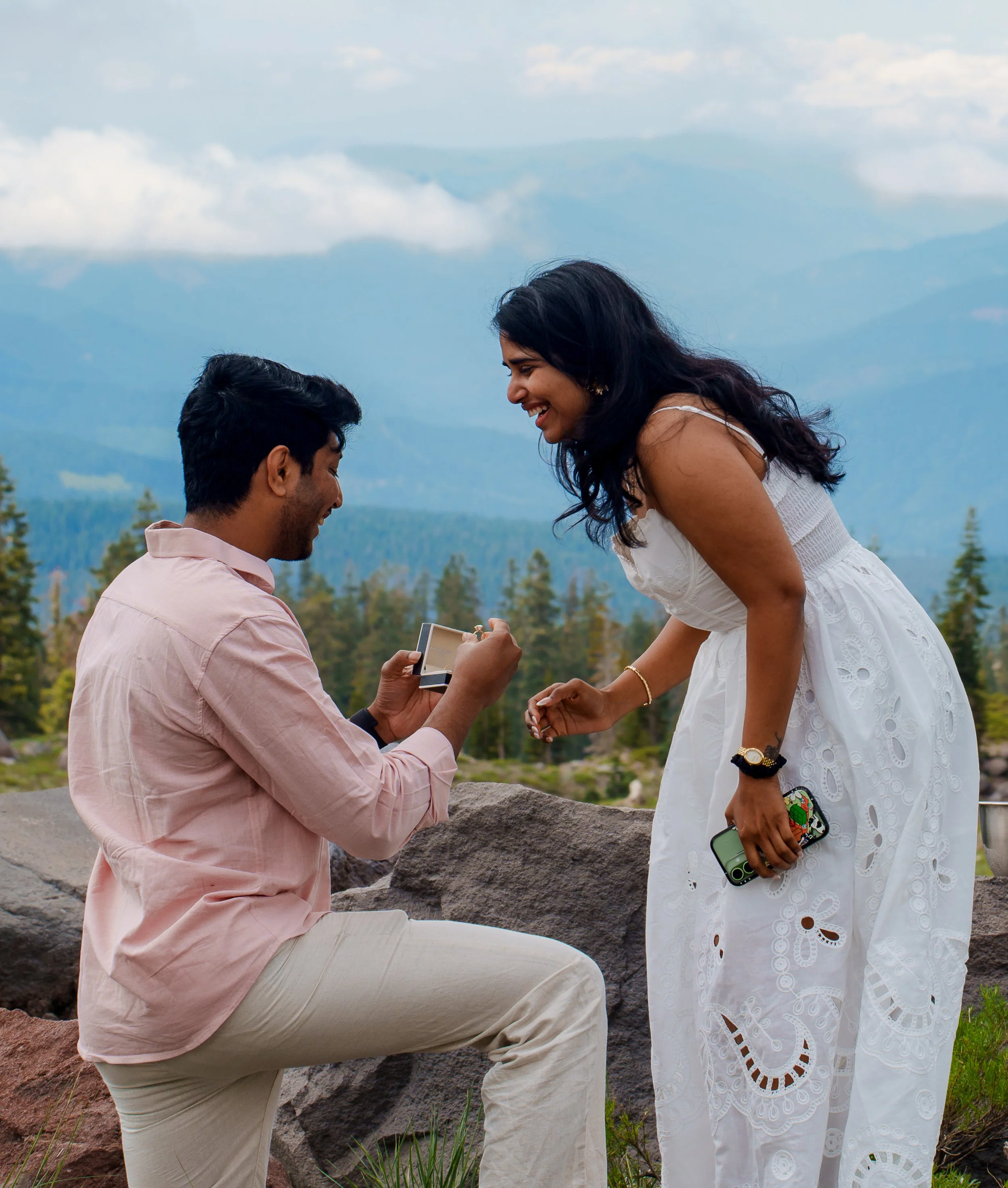 Proposal at Panther Meadows in Mount Shasta, California (CA)