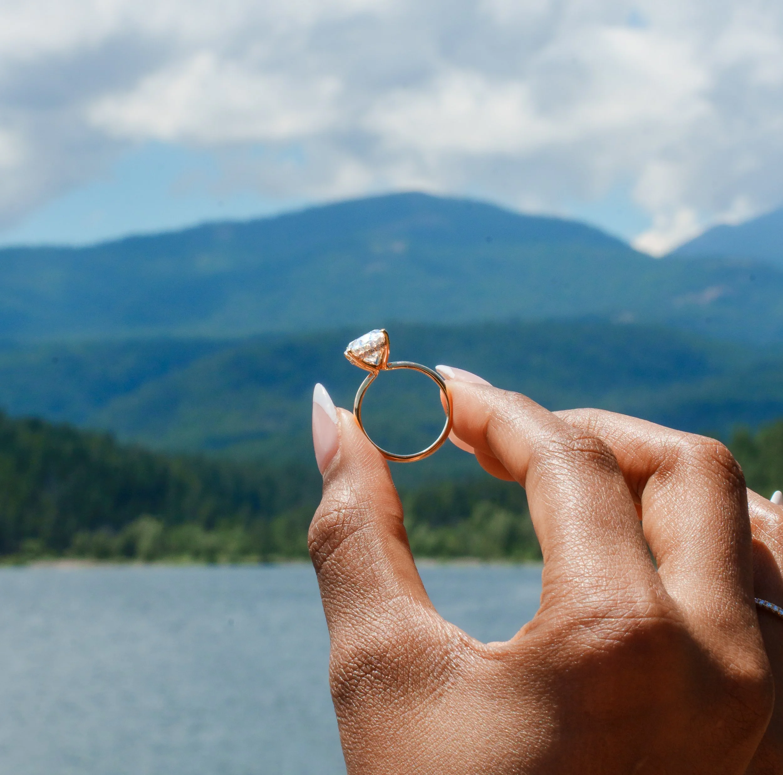 Post proposal photos at Lake Siskiyou in Mount Shasta, California (CA)