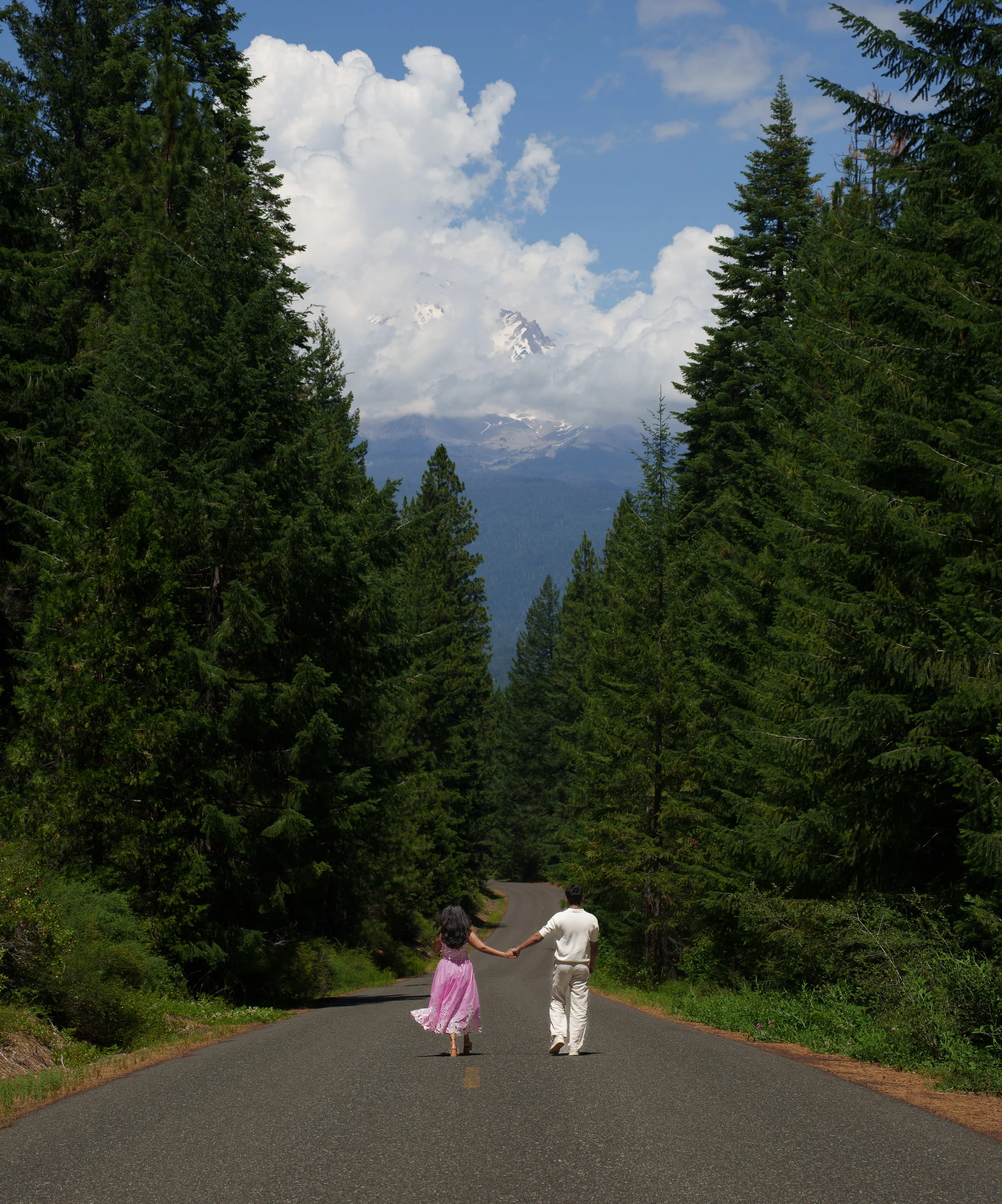 Post proposal photos at Castle Lake/Heart Lake in Mount Shasta, California (CA)