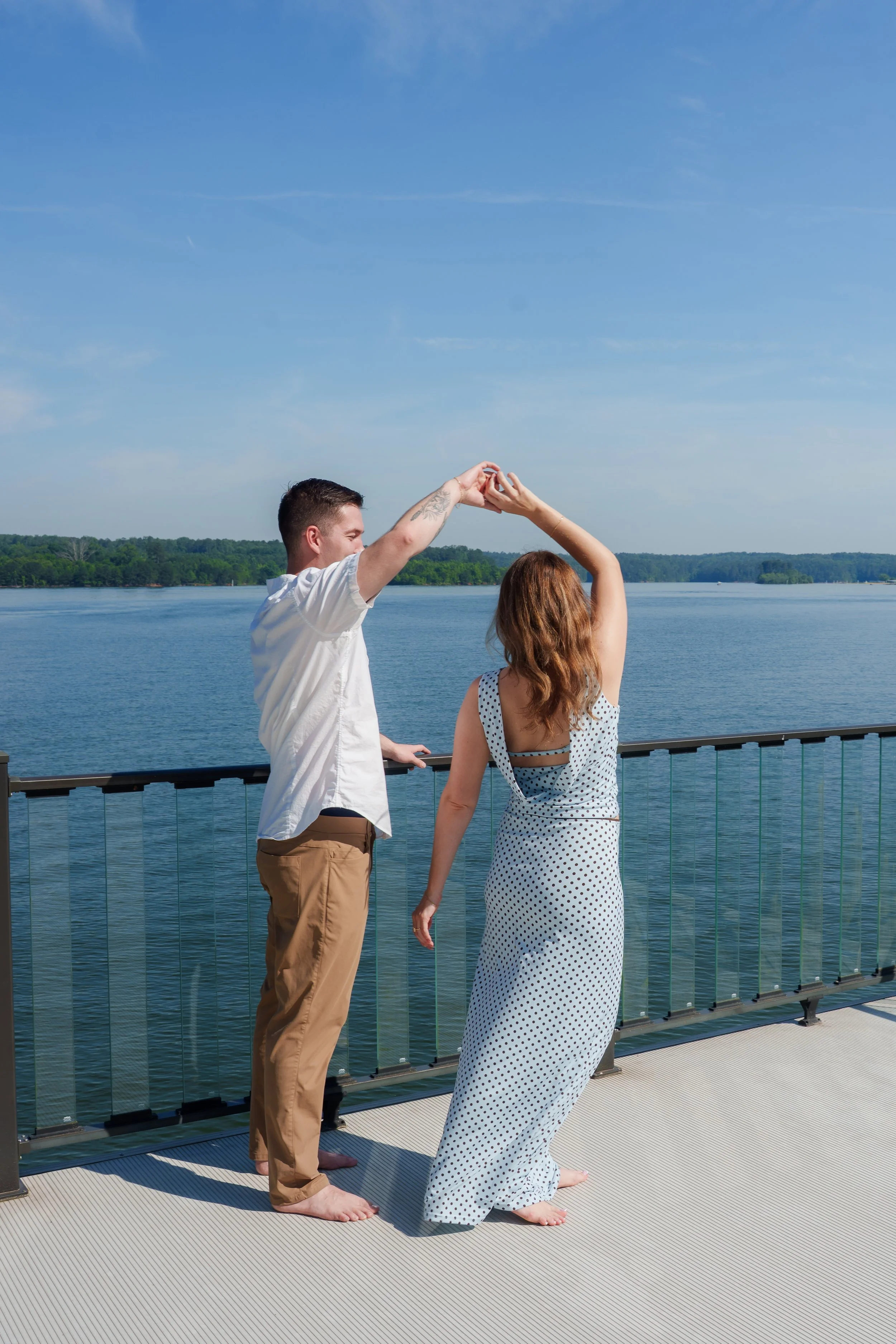 post proposal at Lake Allatoona, photo by Maggie O'Neill proposal photographer