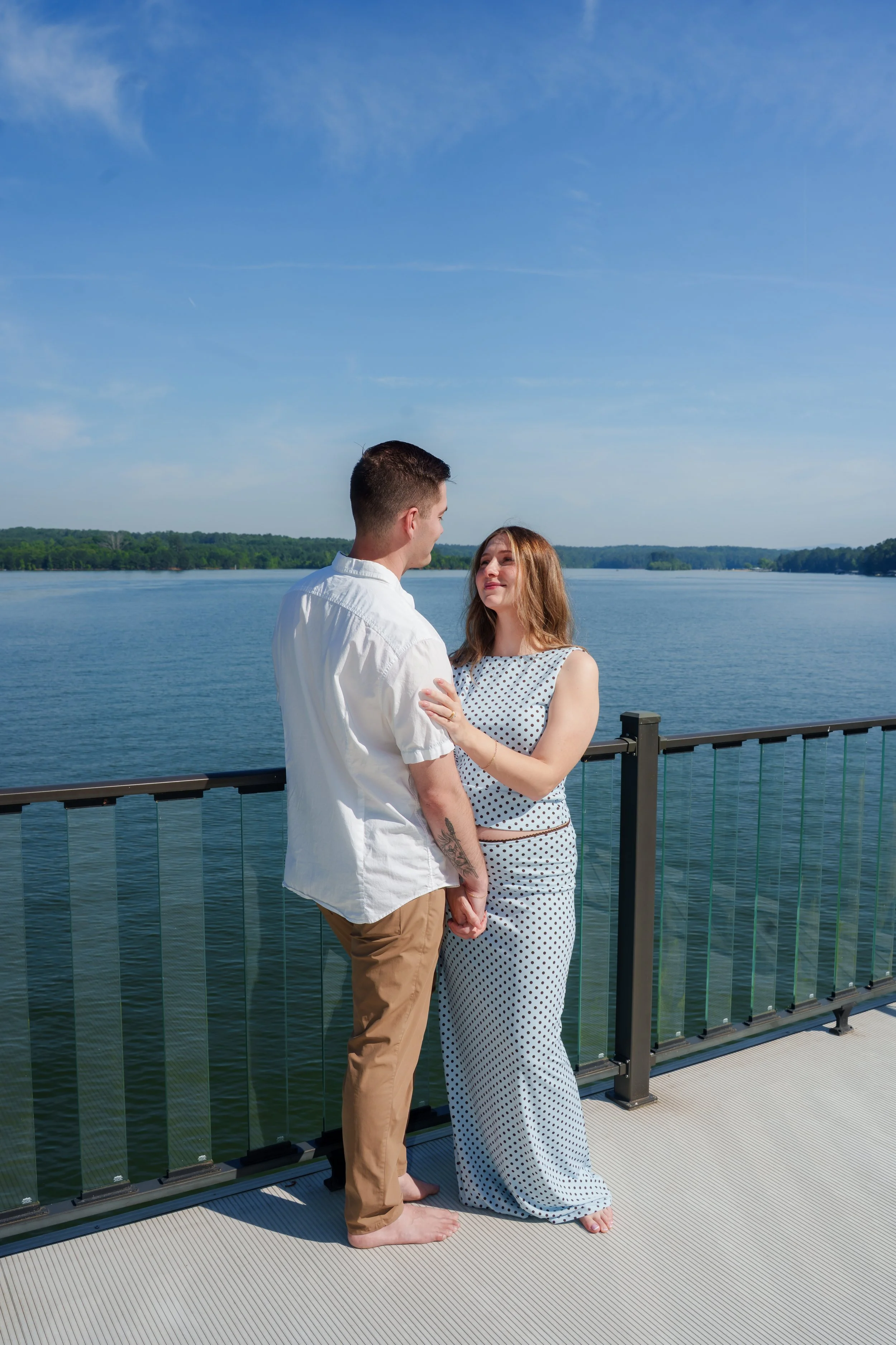 post proposal at Lake Allatoona, photo by Maggie O'Neill proposal photographer