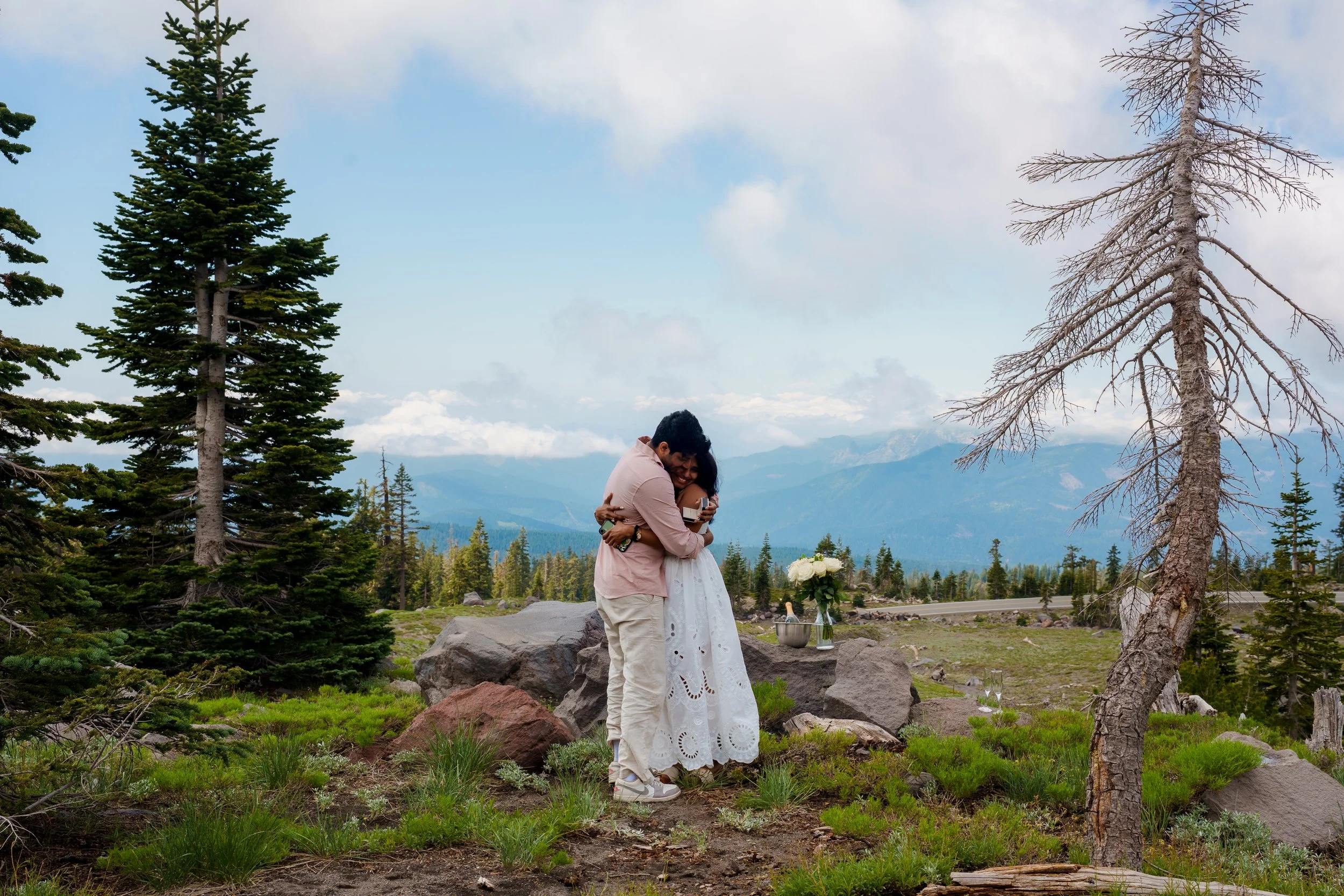 Proposal at Panther Meadows in Mount Shasta, California (CA)