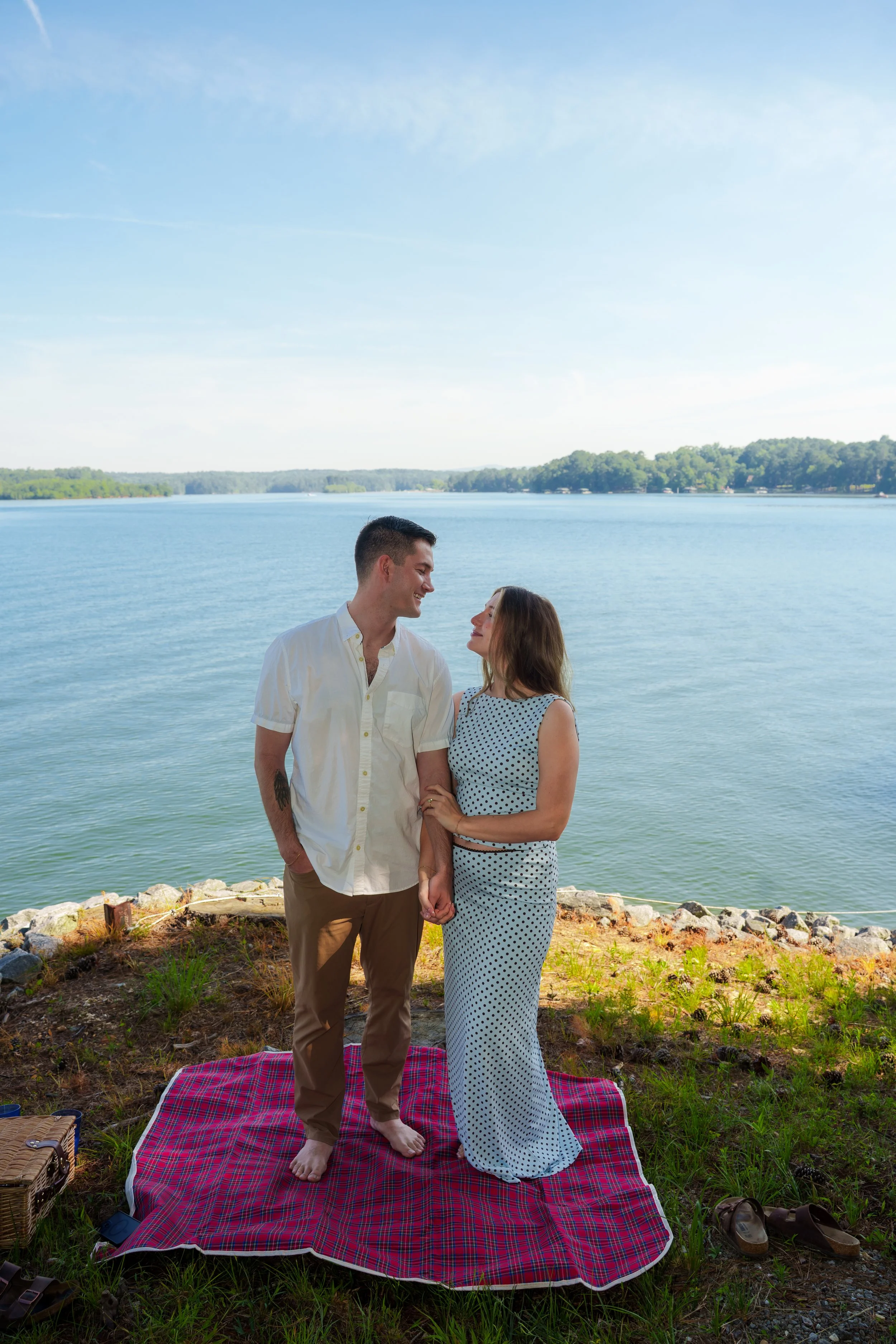 post proposal at Lake Allatoona, photo by Maggie O'Neill proposal photographer