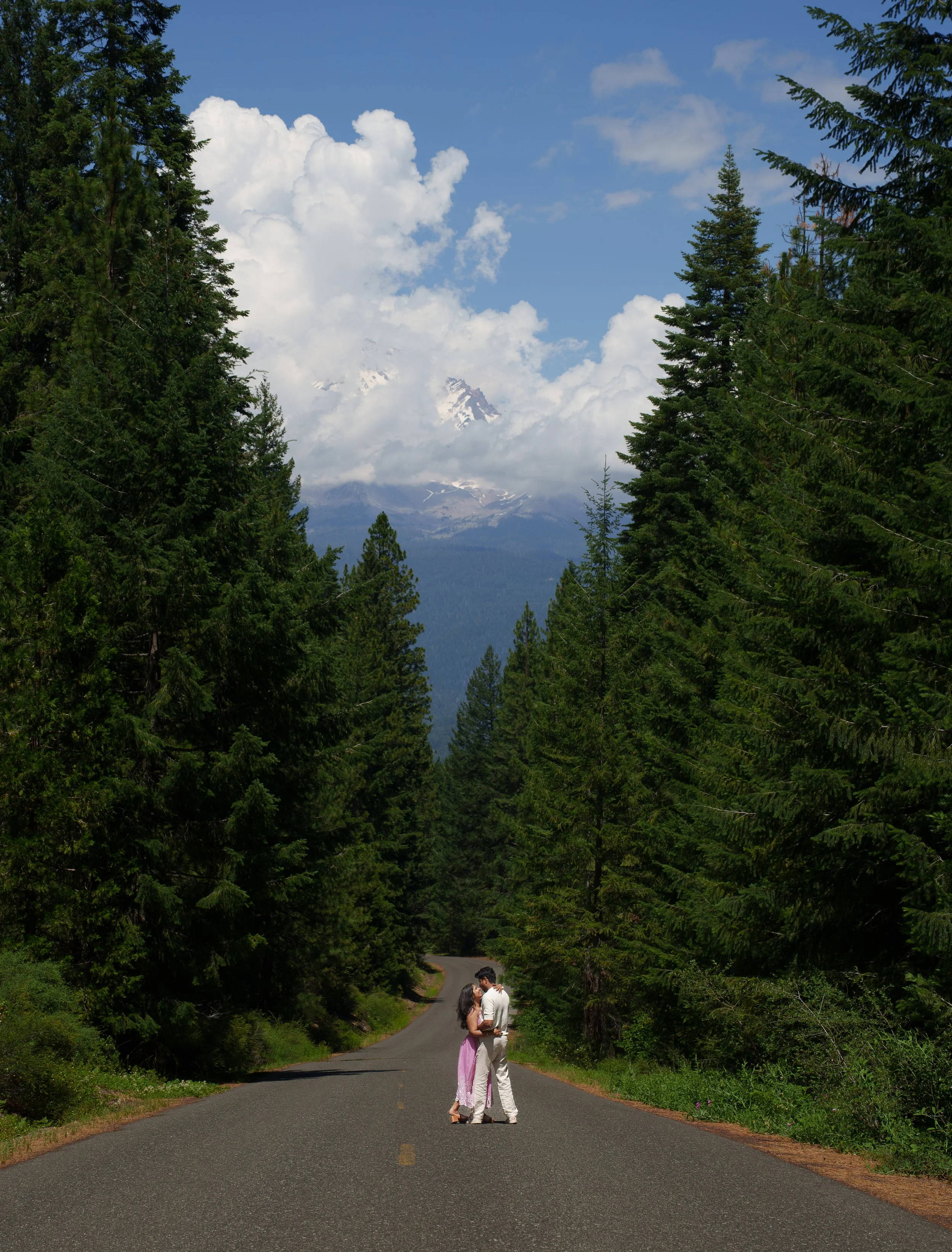 Post proposal photos at Castle Lake/Heart Lake in Mount Shasta, California (CA)