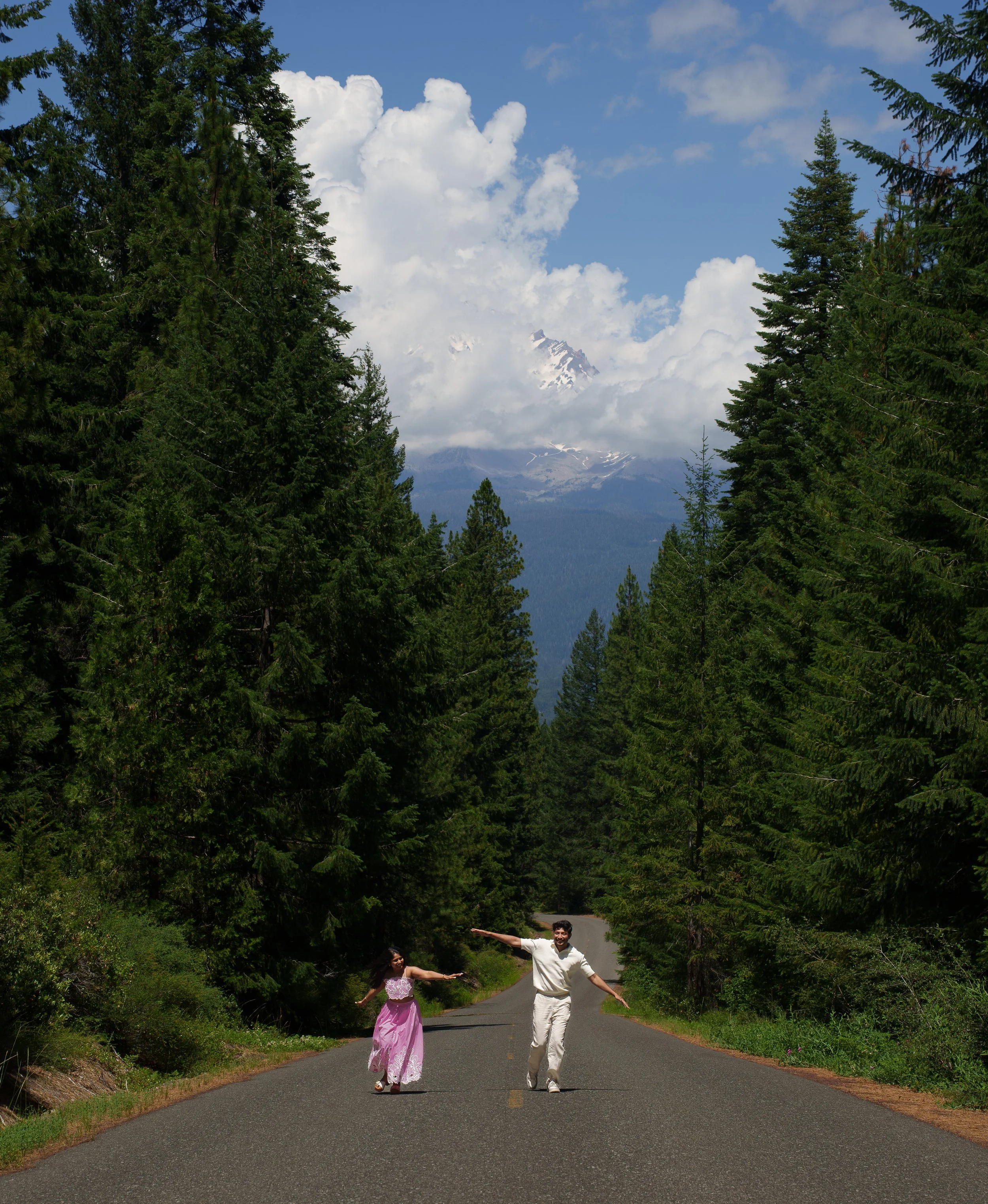 Post proposal photos at Castle Lake/Heart Lake in Mount Shasta, California (CA)