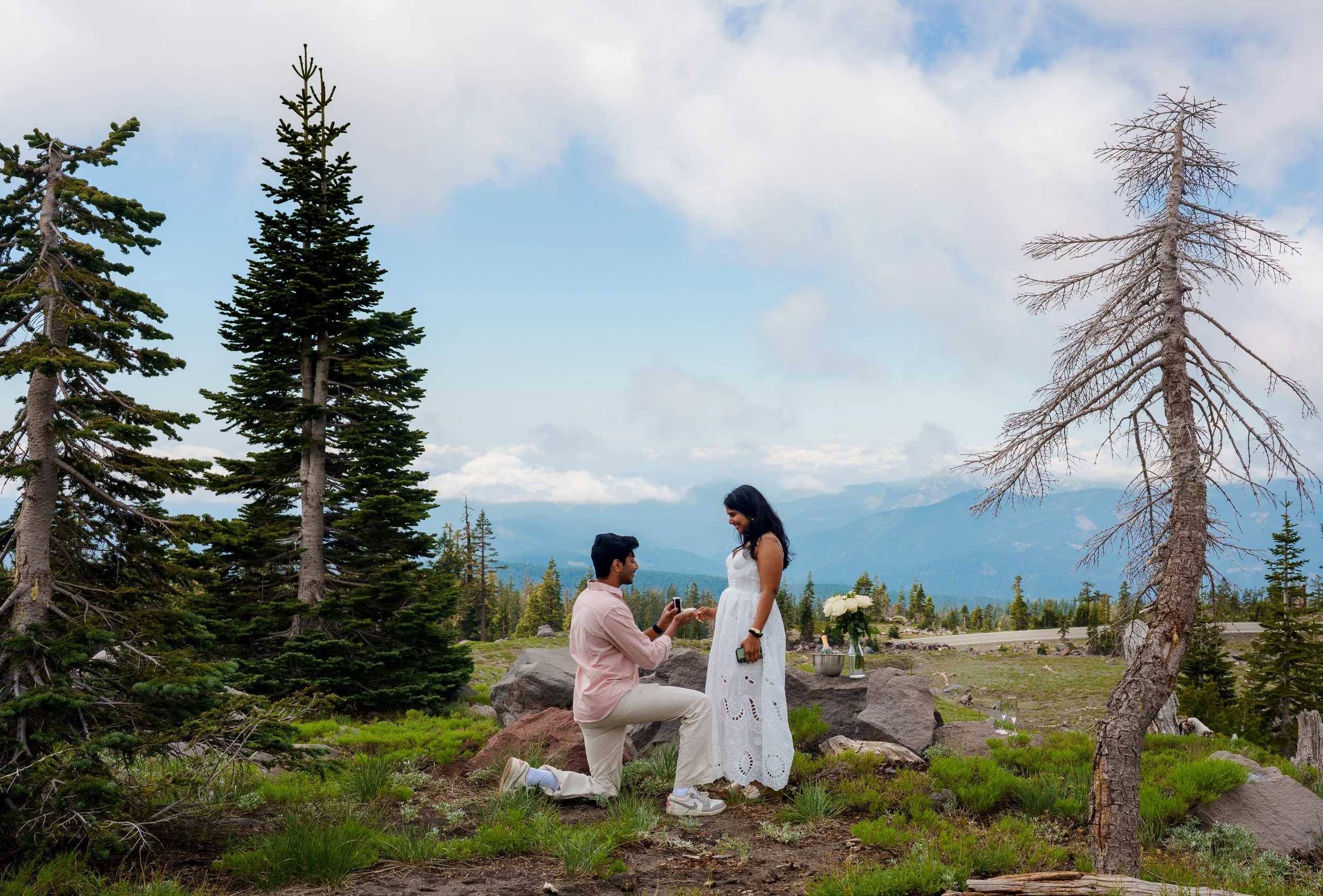 Proposal at Panther Meadows in Mount Shasta, California (CA)
