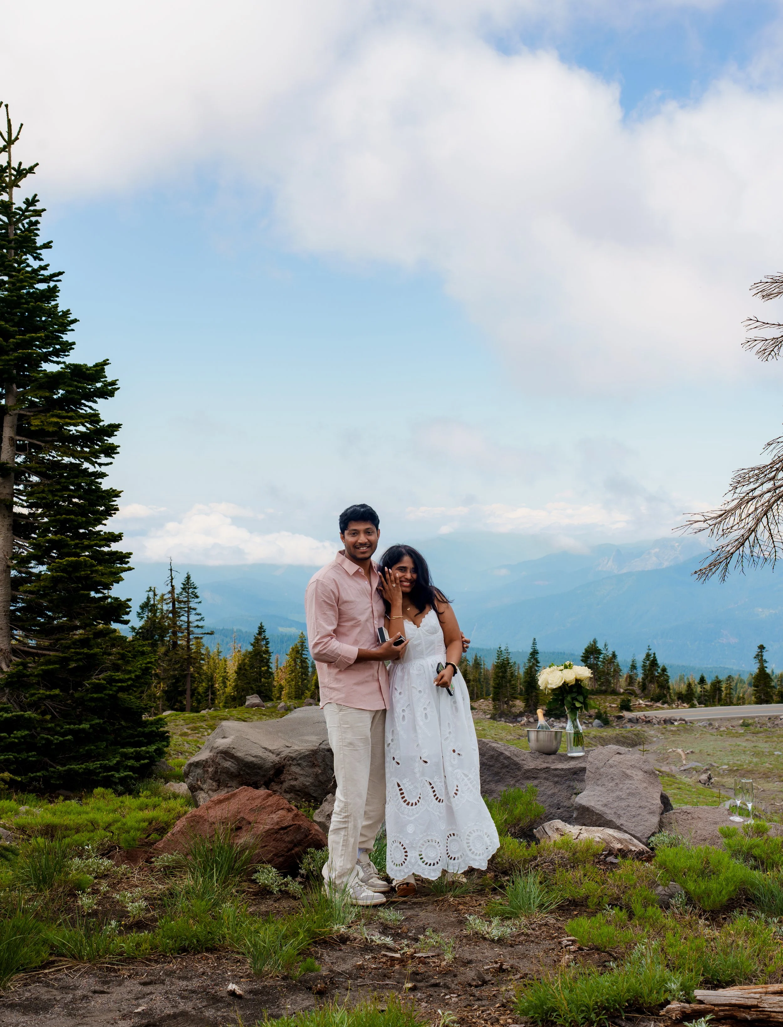 Proposal at Panther Meadows in Mount Shasta, California (CA)