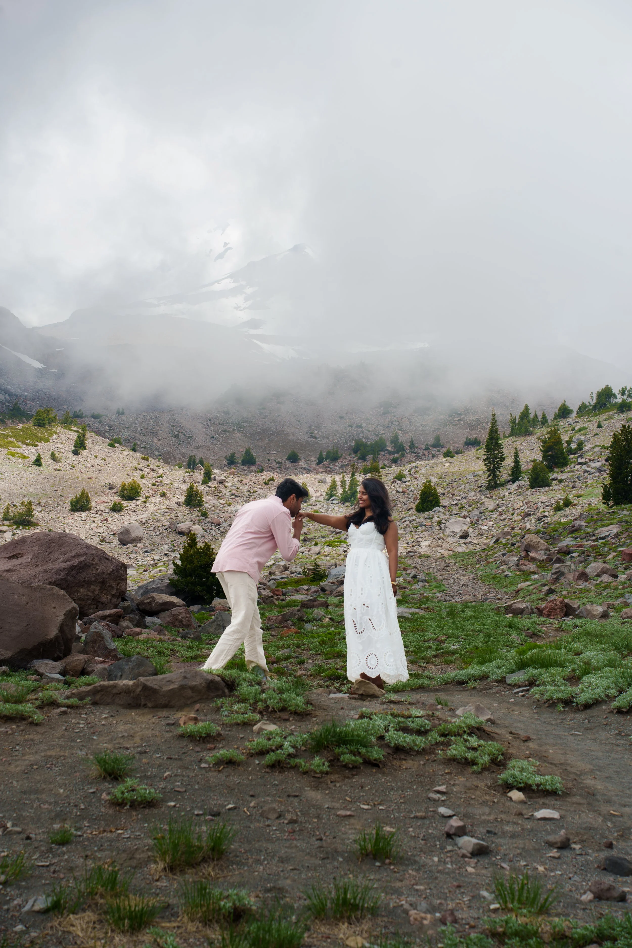 Proposal at Panther Meadows in Mount Shasta, California (CA)