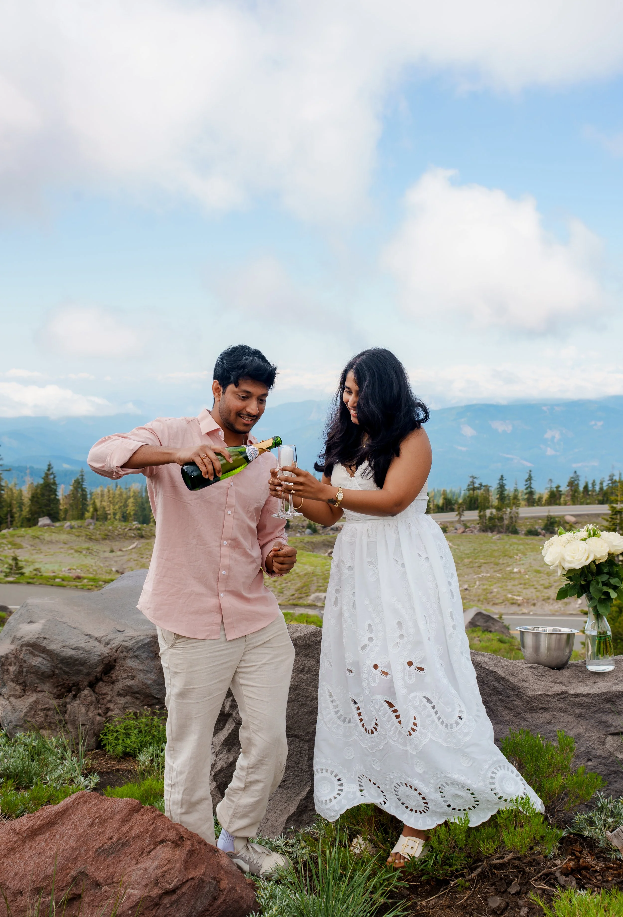 Proposal at Panther Meadows in Mount Shasta, California (CA)